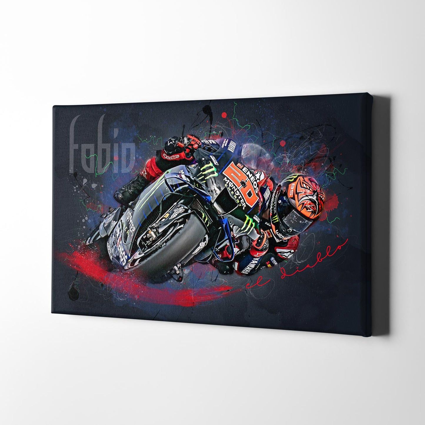 Leinwand Kunstdruck - Fabio Quartararo - "wing" - FQ08