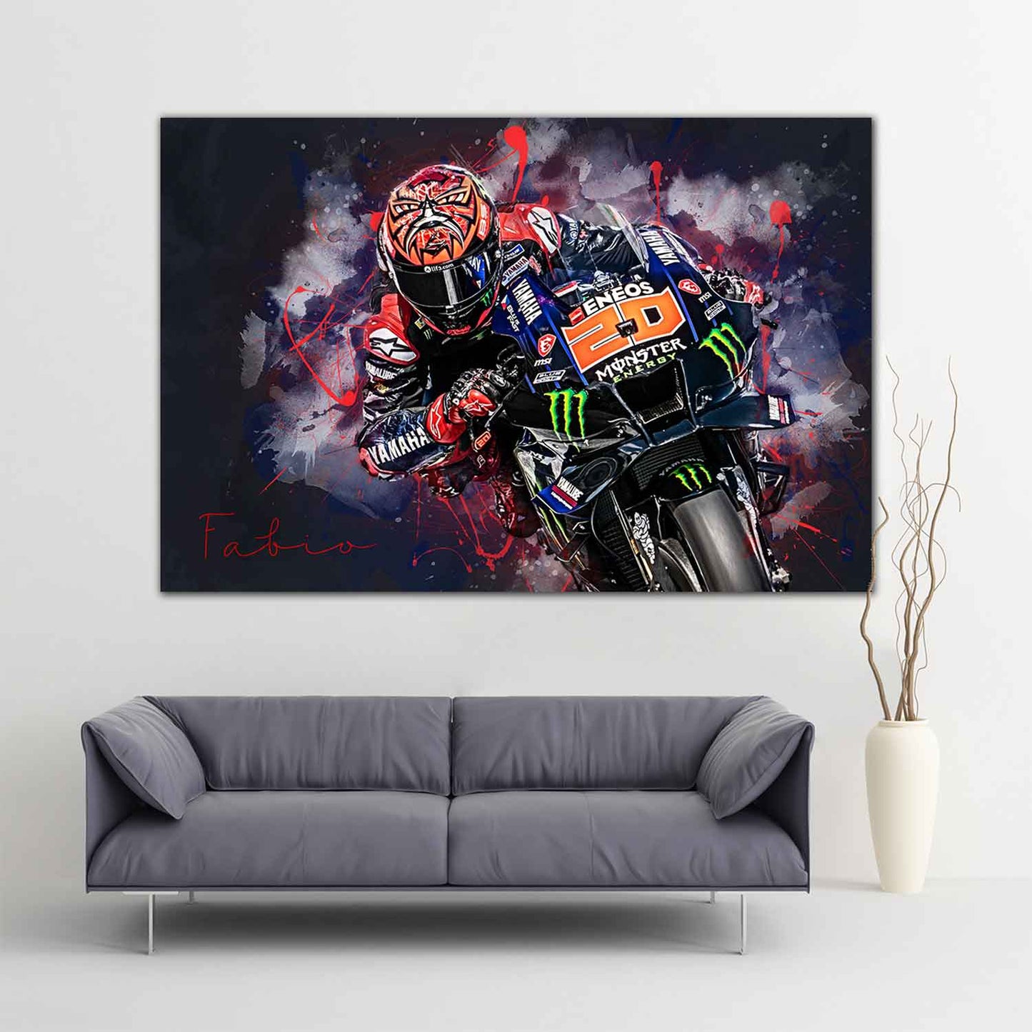 Leinwand Kunstdruck - Fabio Quartararo - "Fabio22" - FQ09