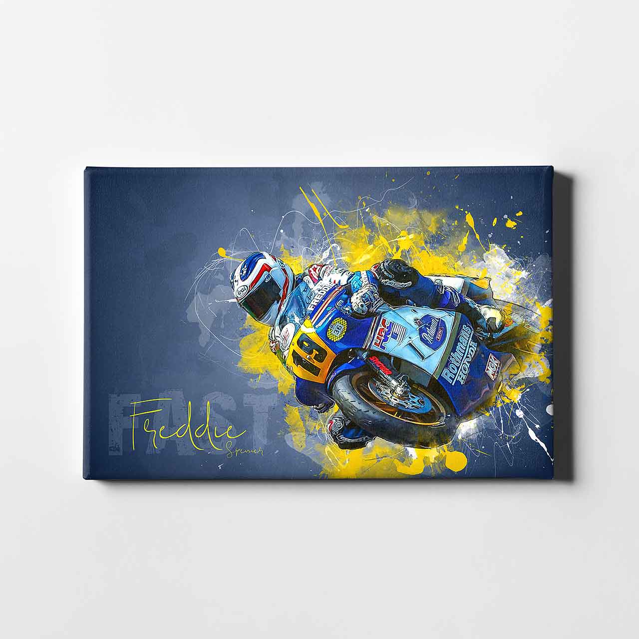 Leinwand Kunstdruck - Freddie Spencer - "fast Freddie" - FS01