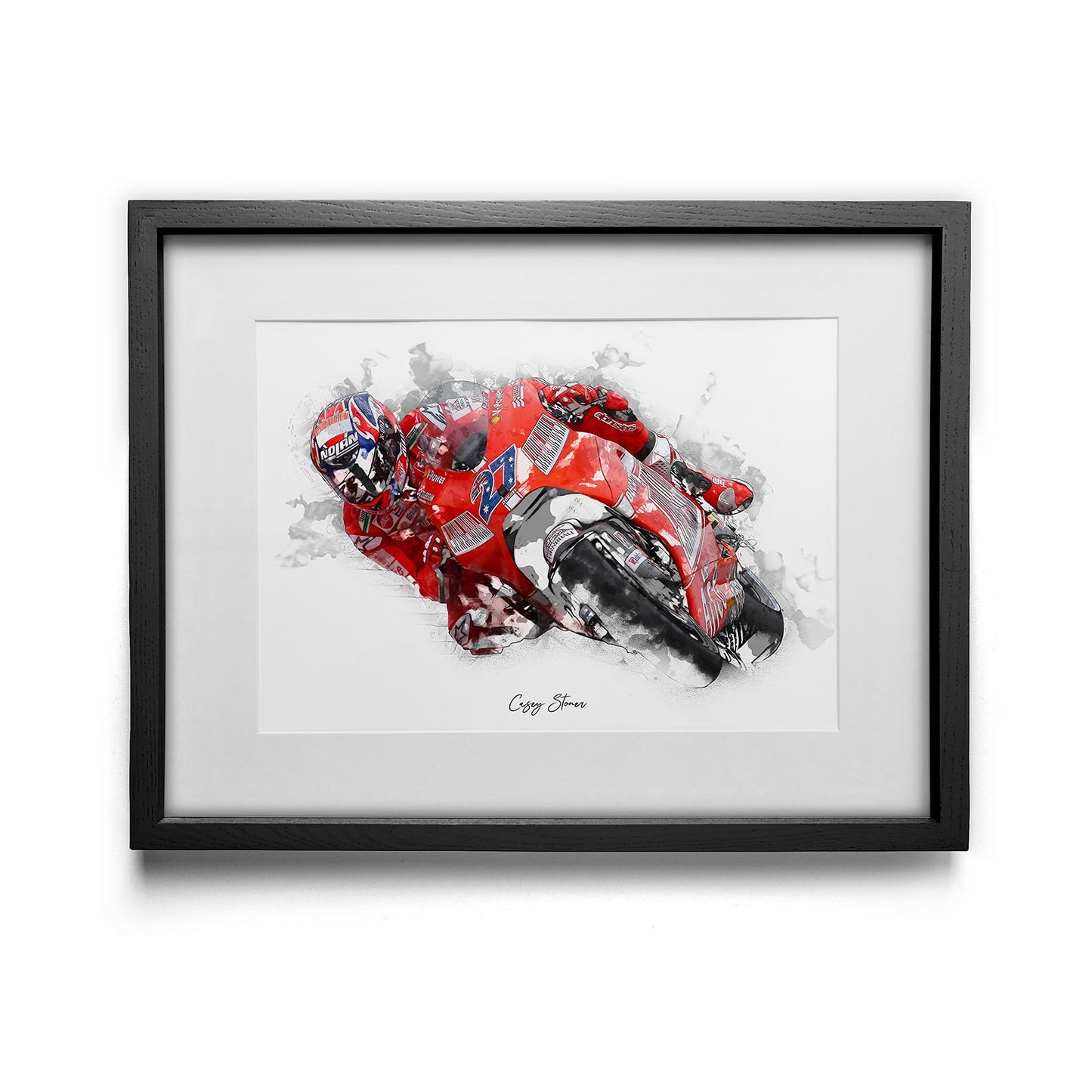 Casey Stoner - Kunstdruck gerahmt - 40 x 30 cm