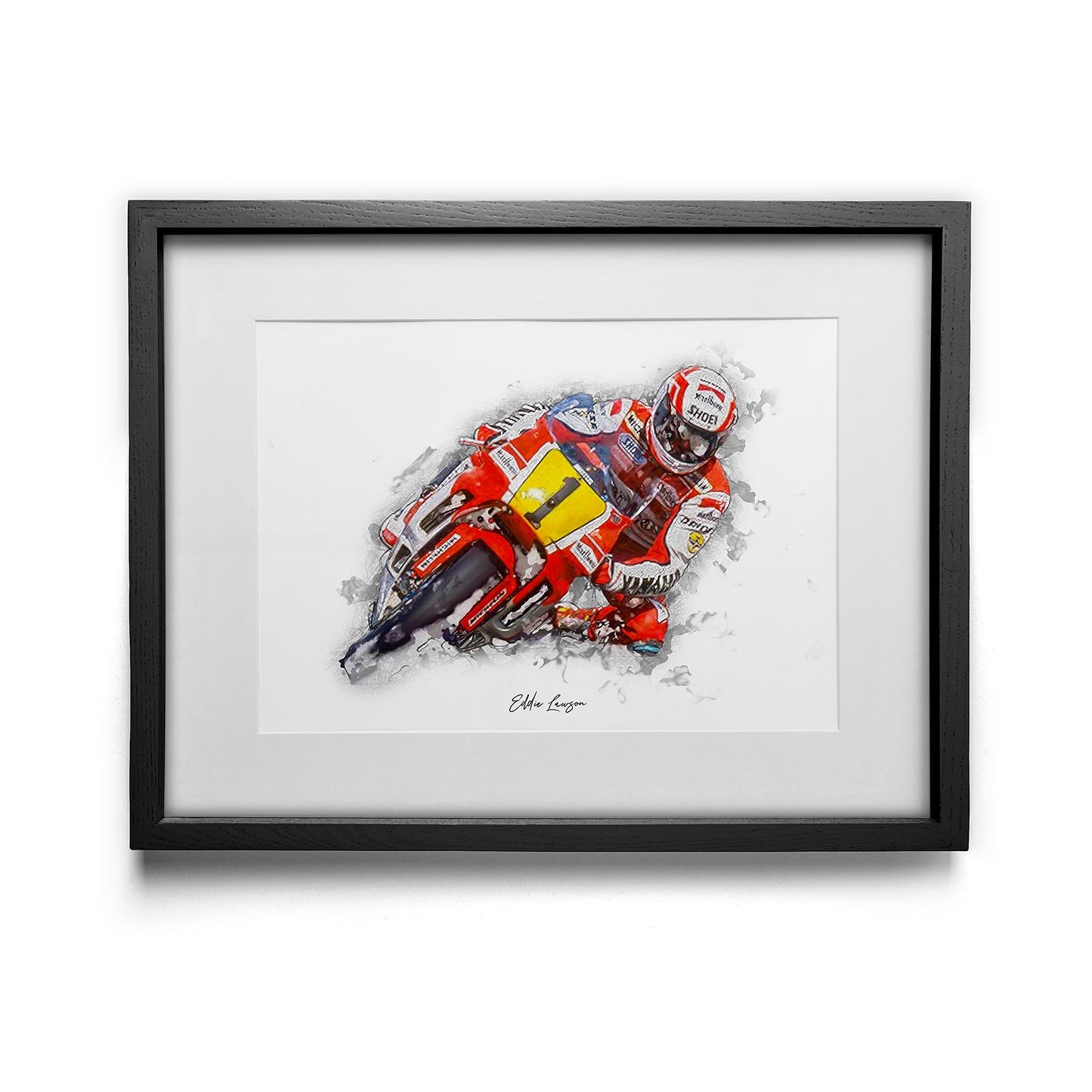Eddie Lawson - Kunstdruck gerahmt - 40 x 30 cm