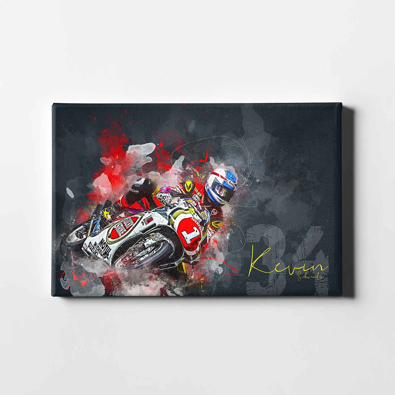 Leinwanddruck Artwork - Kevin Schwantz - "one" - KS01
