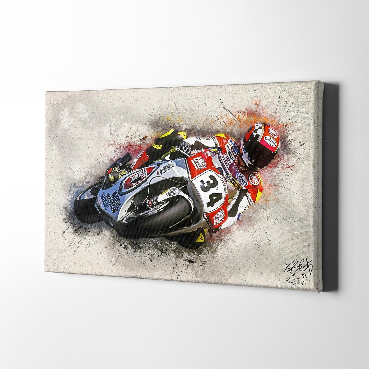 Leinwanddruck Artwork - Kevin Schwantz - "Classic" - KS02
