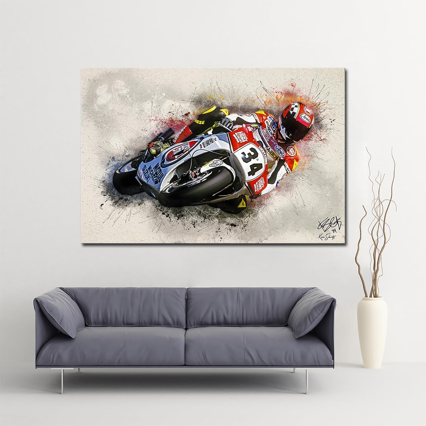 Leinwanddruck Artwork - Kevin Schwantz - "Classic" - KS02