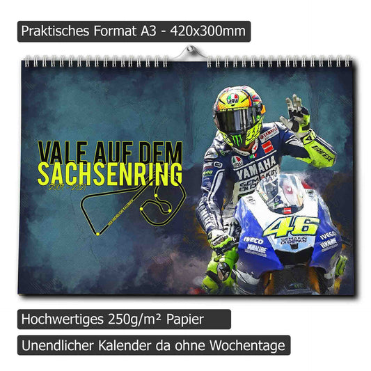 Valentino Rossi auf dem Sachsenring - Der unendliche Kalender