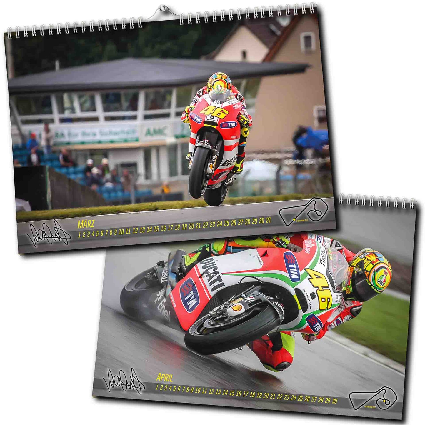 Valentino Rossi auf dem Sachsenring - Der unendliche Kalender