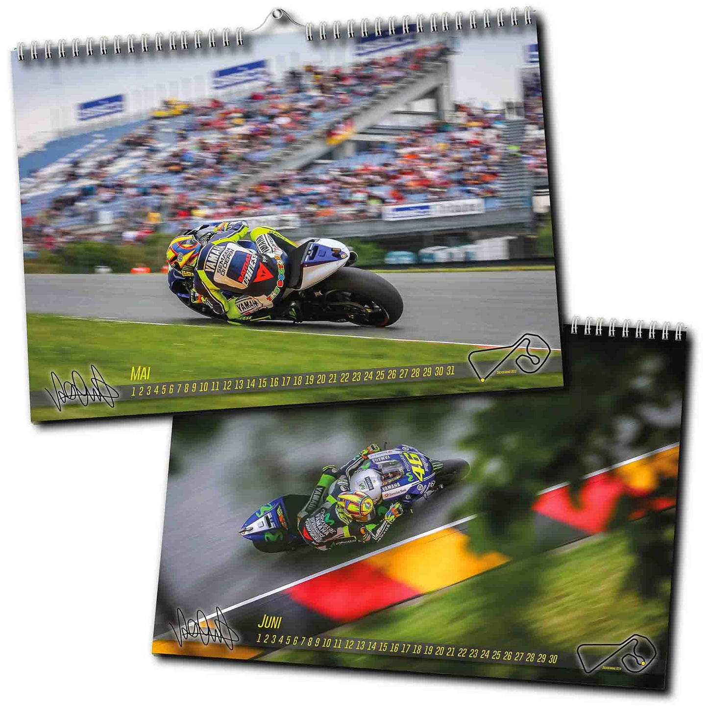 Valentino Rossi auf dem Sachsenring - Der unendliche Kalender