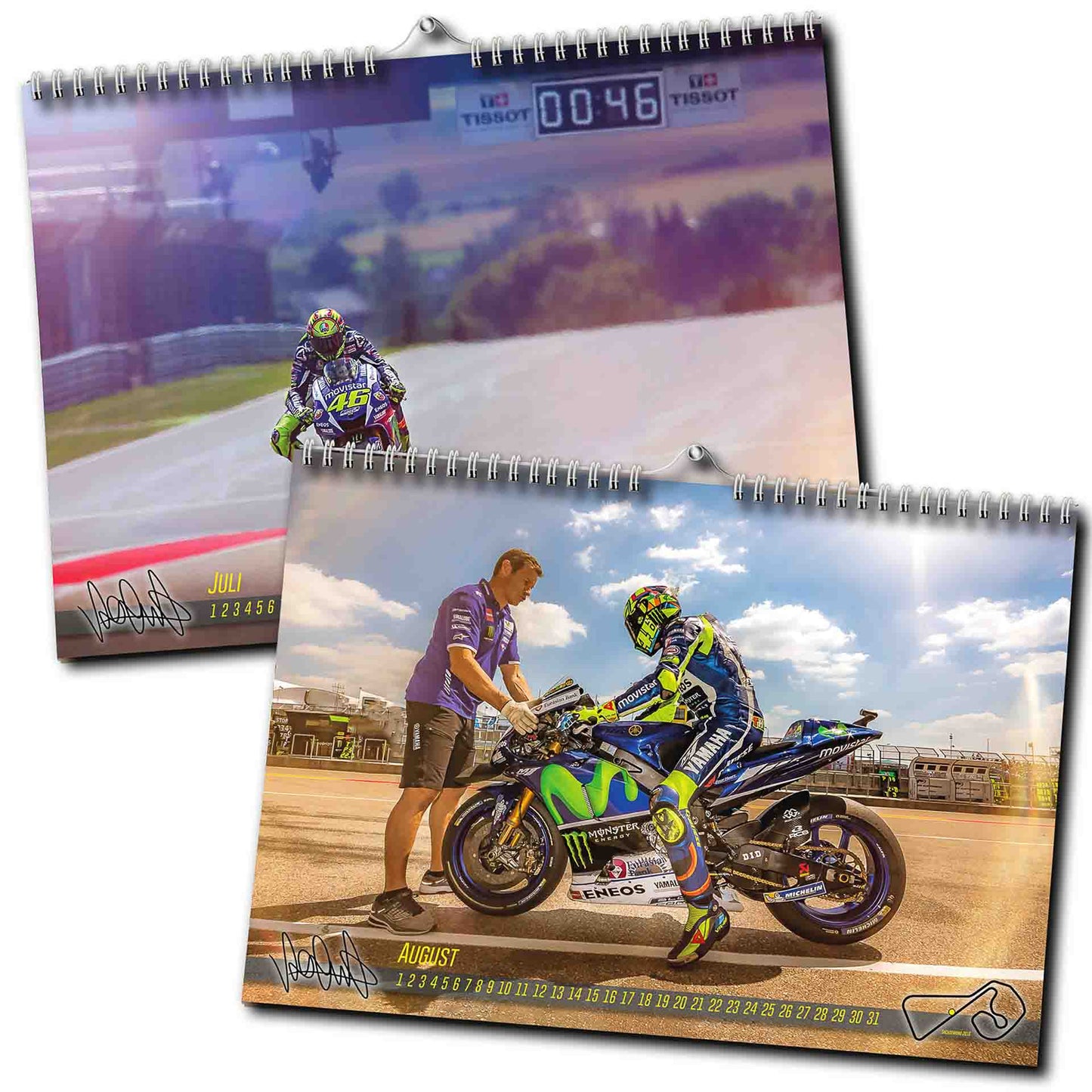 Valentino Rossi auf dem Sachsenring - Der unendliche Kalender