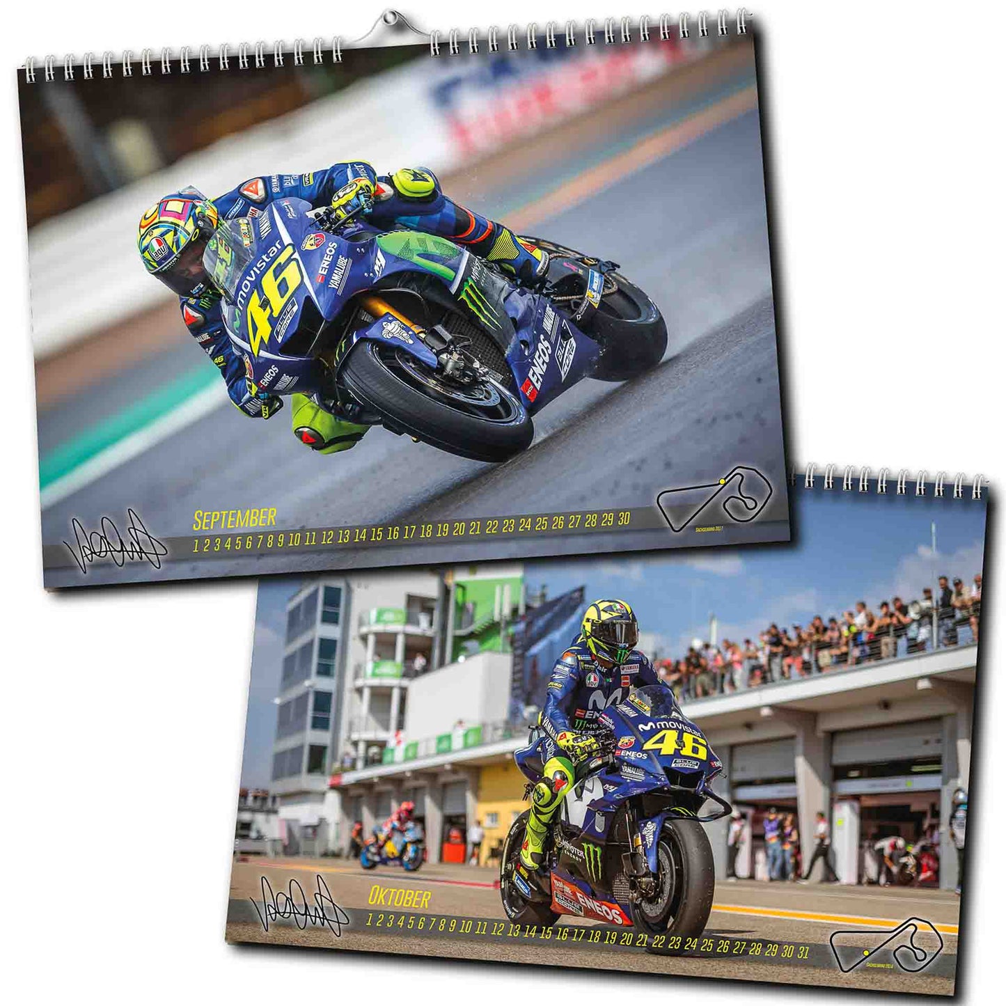 Valentino Rossi auf dem Sachsenring - Der unendliche Kalender