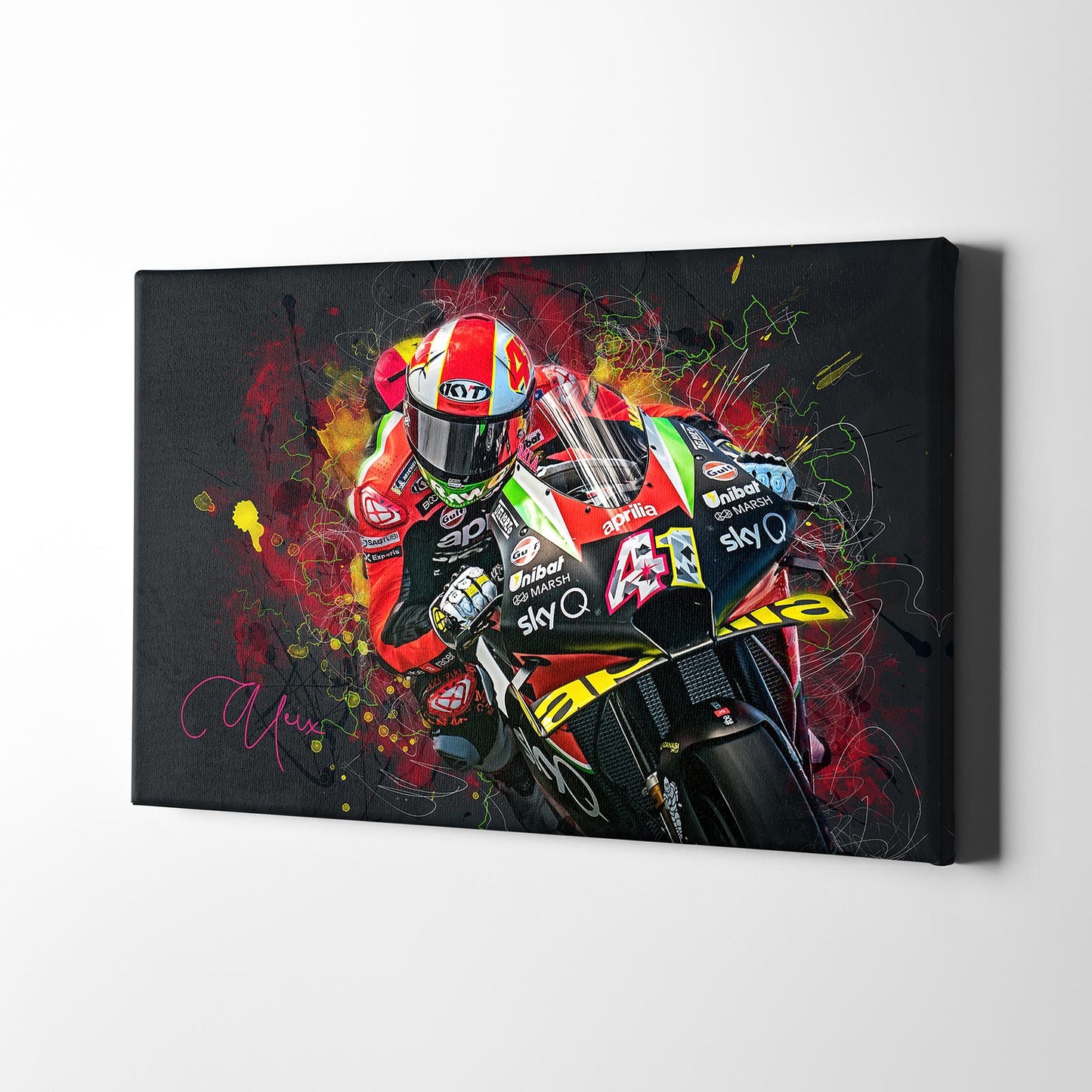 Leinwand Kunstdruck - Aleix Espargaro - "Splash" - AE05