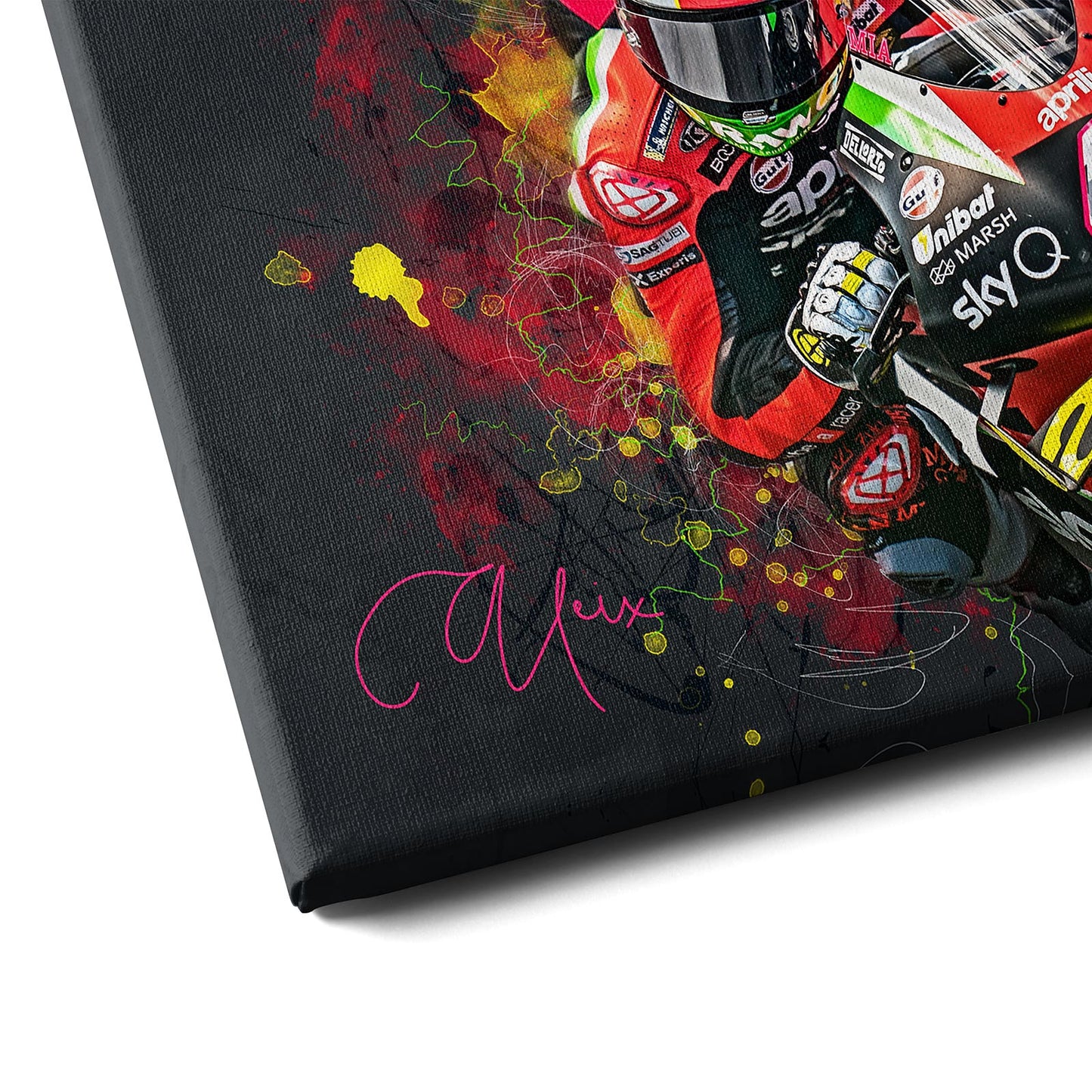 Leinwand Kunstdruck - Aleix Espargaro - "Splash" - AE05