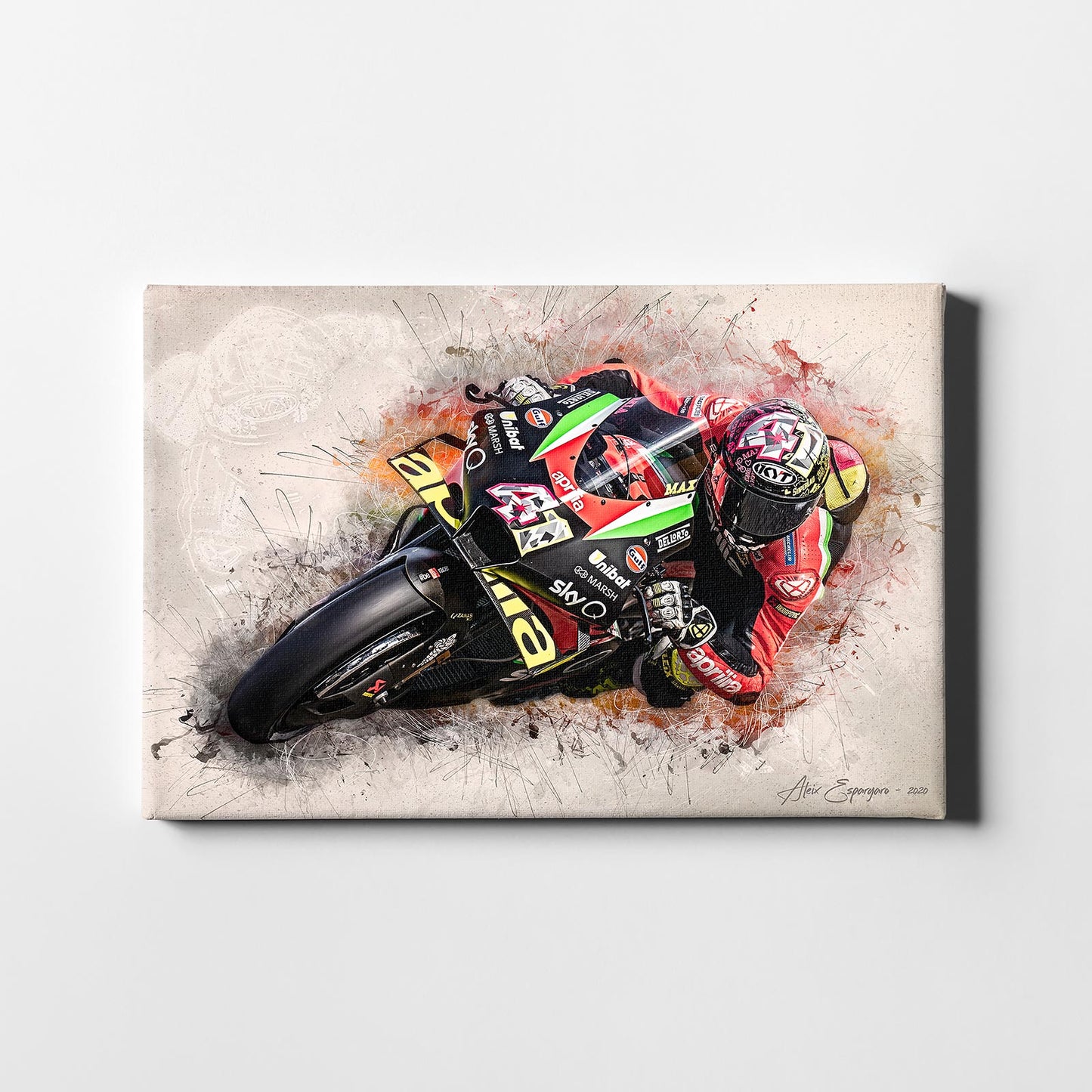 Leinwand Kunstdruck - Aleix Espargaro - "Classic 20" - AE06