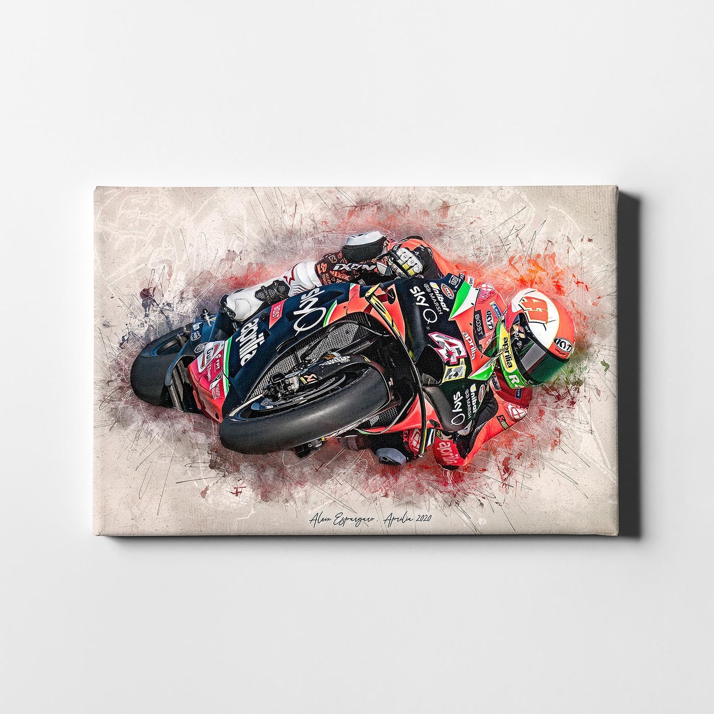 Leinwand Kunstdruck - Aleix Espargaro - "Barcelona 20" - AE07