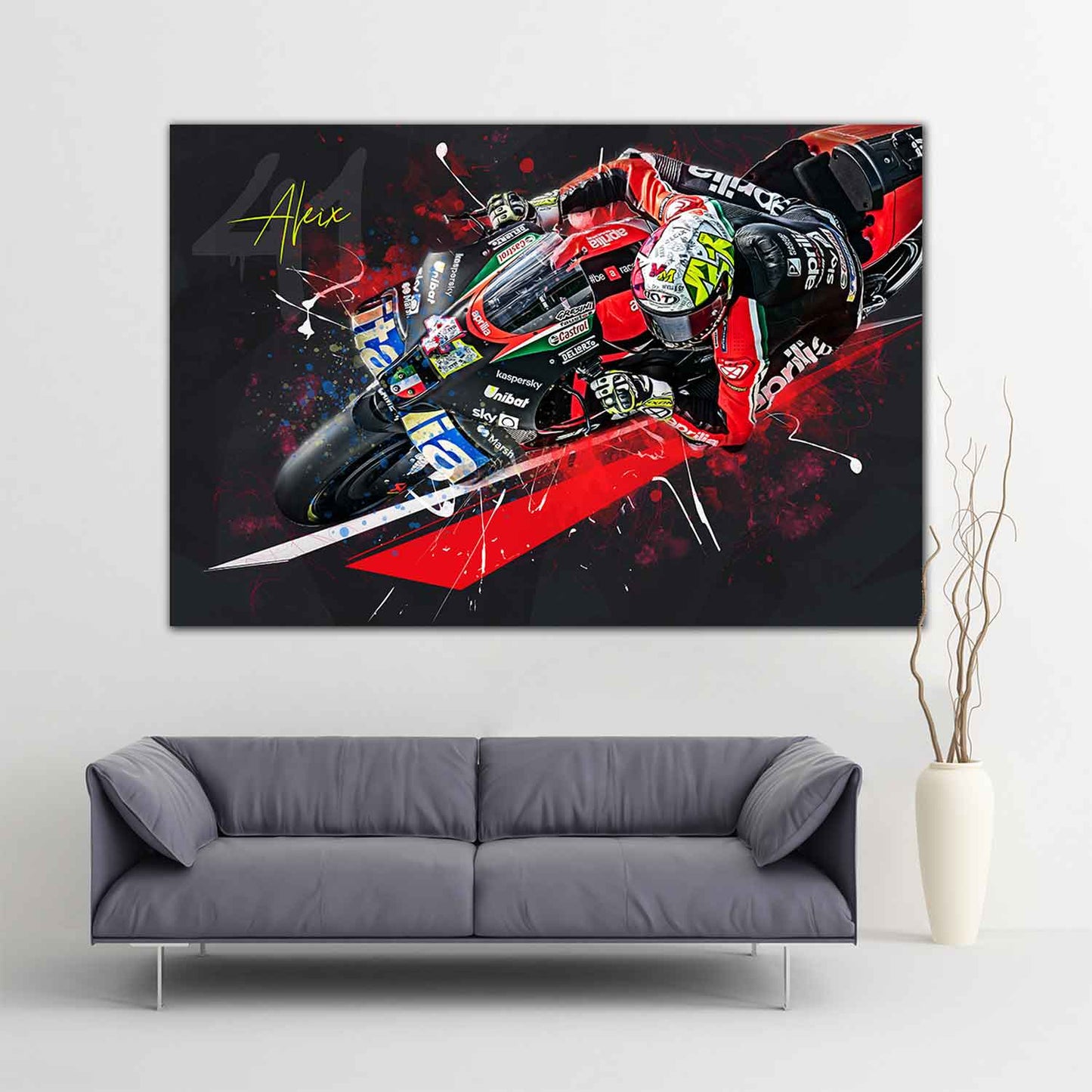 Leinwand Kunstdruck - Aleix Espargaro - "Italia" - AE08