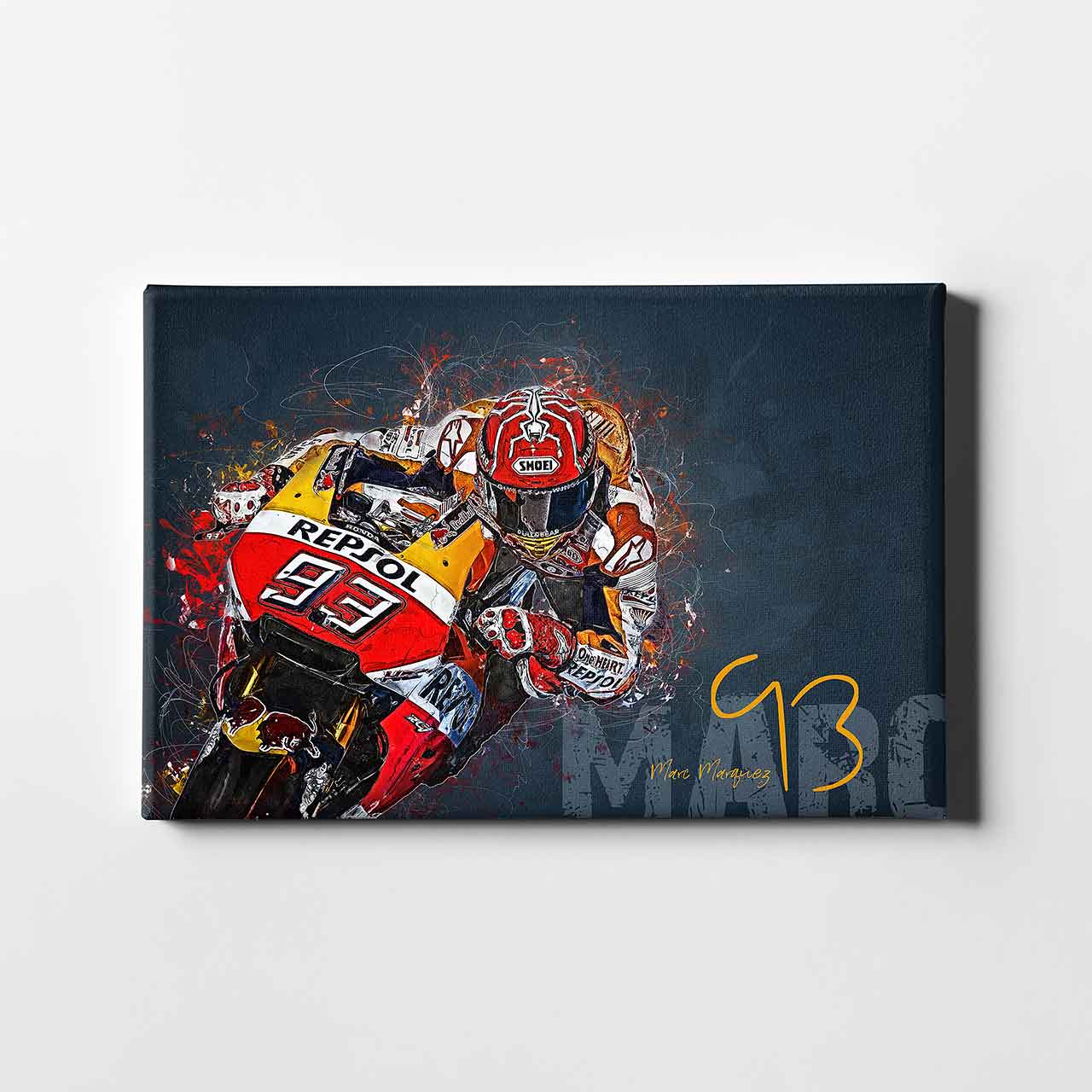 Leinwand Kunstdruck - Marc Marquez - "riding art" - MM14