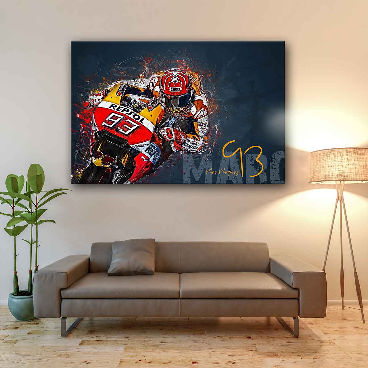 Leinwand Kunstdruck - Marc Marquez - "riding art" - MM14