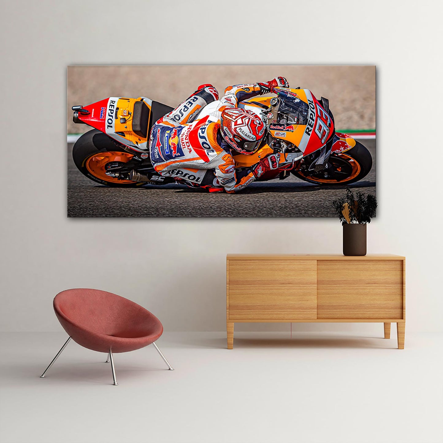 Leinwand Kunstdruck - Marc Marquez - "60 Grad" - MM17