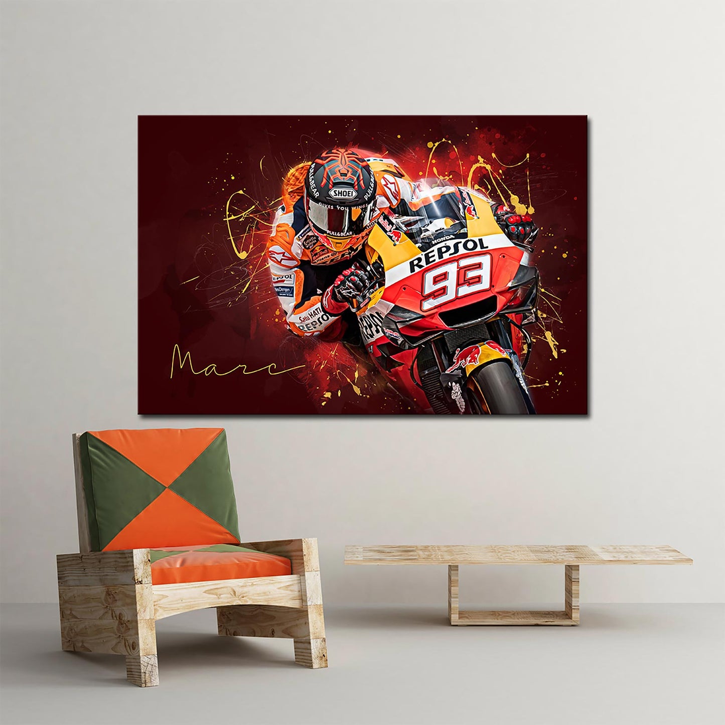 Leinwand Kunstdruck - Marc Marquez - "Sepang" - MM19