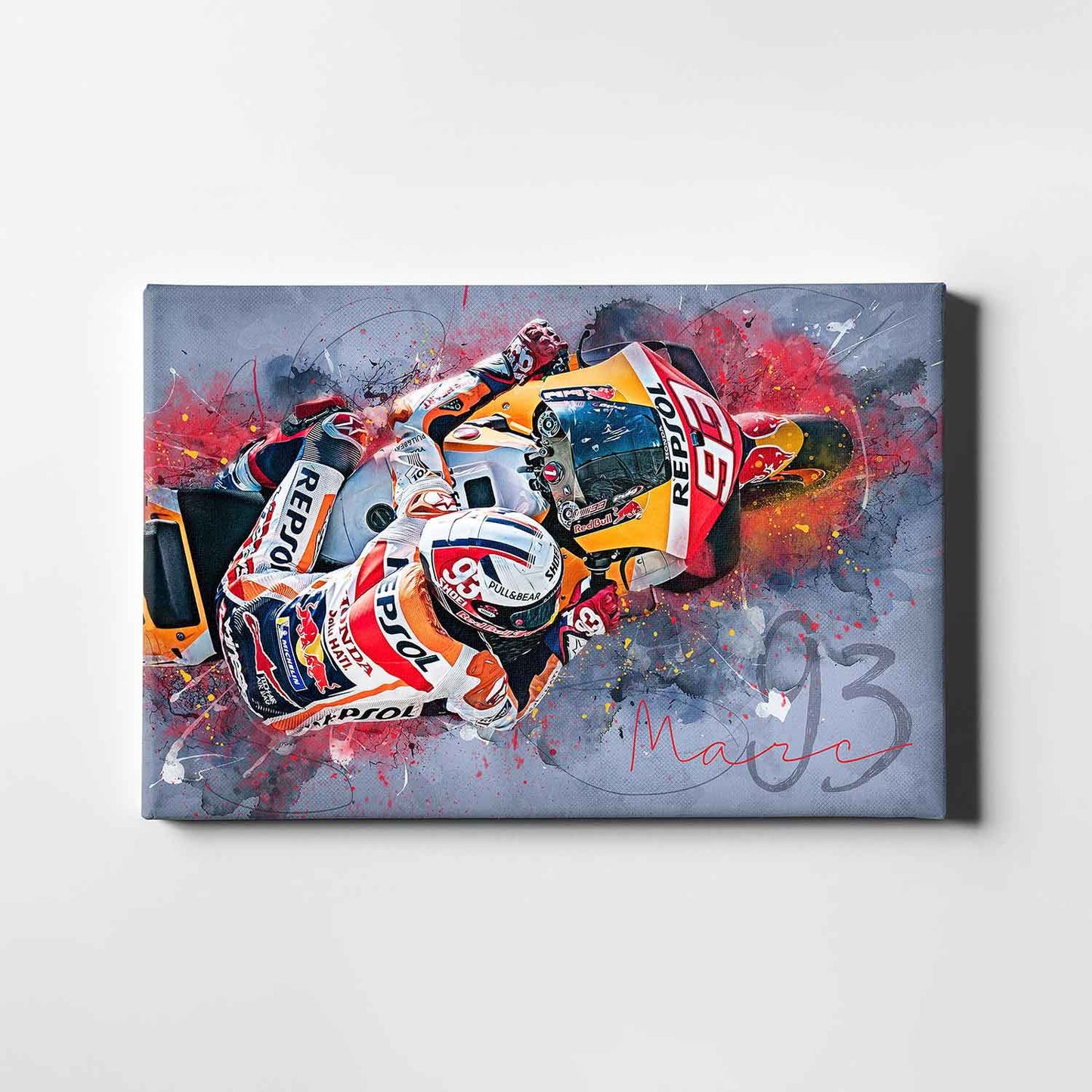 Leinwand Kunstdruck - Marc Marquez - "King of the Ring" - MM22