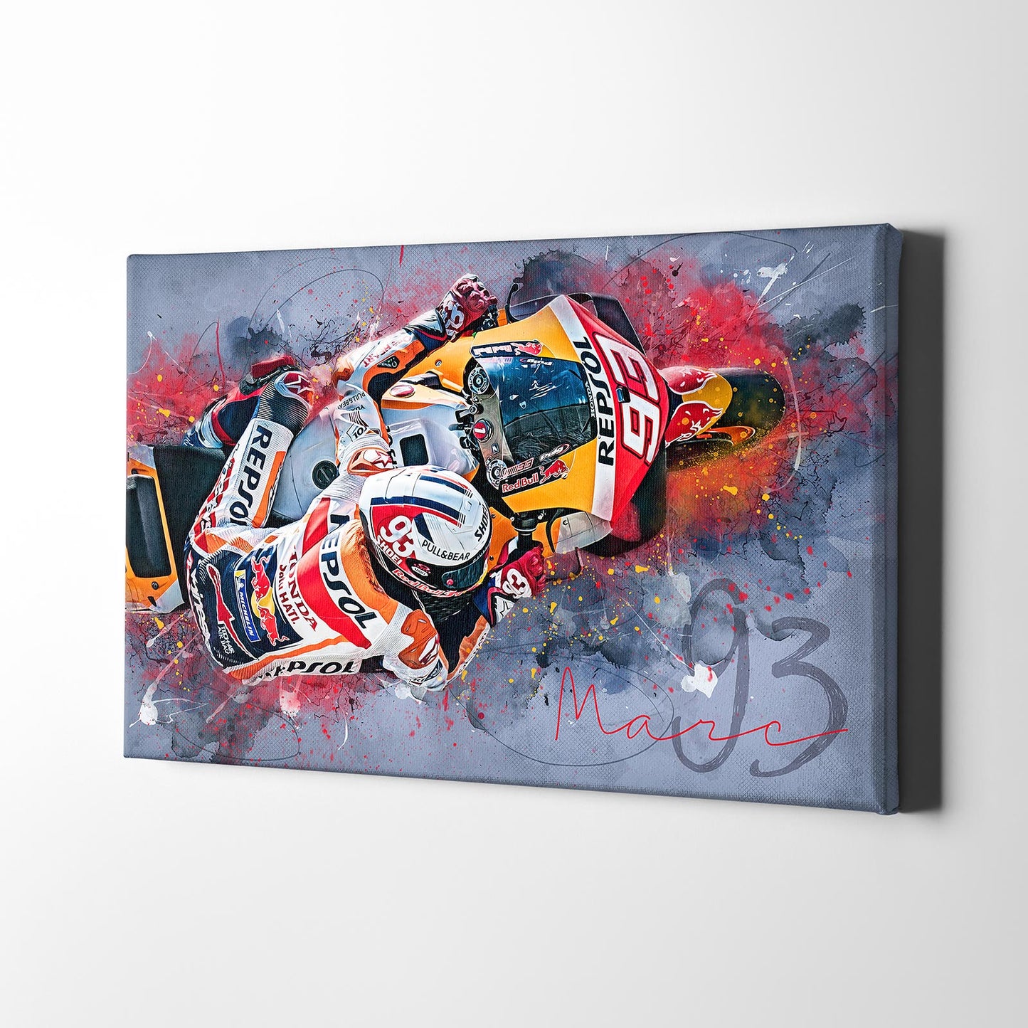 Leinwand Kunstdruck - Marc Marquez - "King of the Ring" - MM22