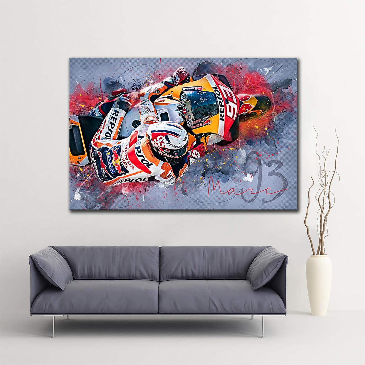 Leinwand Kunstdruck - Marc Marquez - "King of the Ring" - MM22
