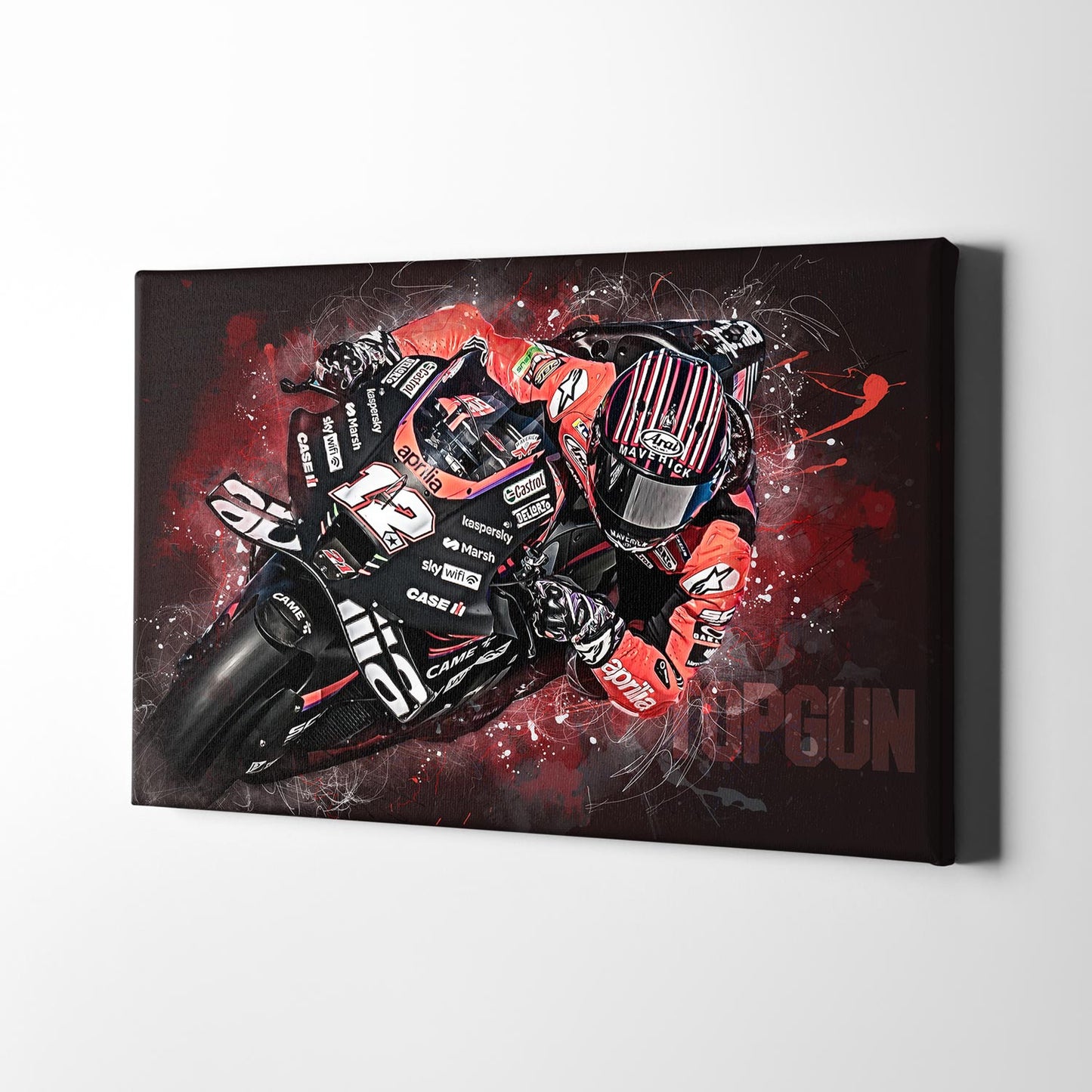 Leinwand Kunstdruck - Maverick Vinales - "MAV22" - MV12
