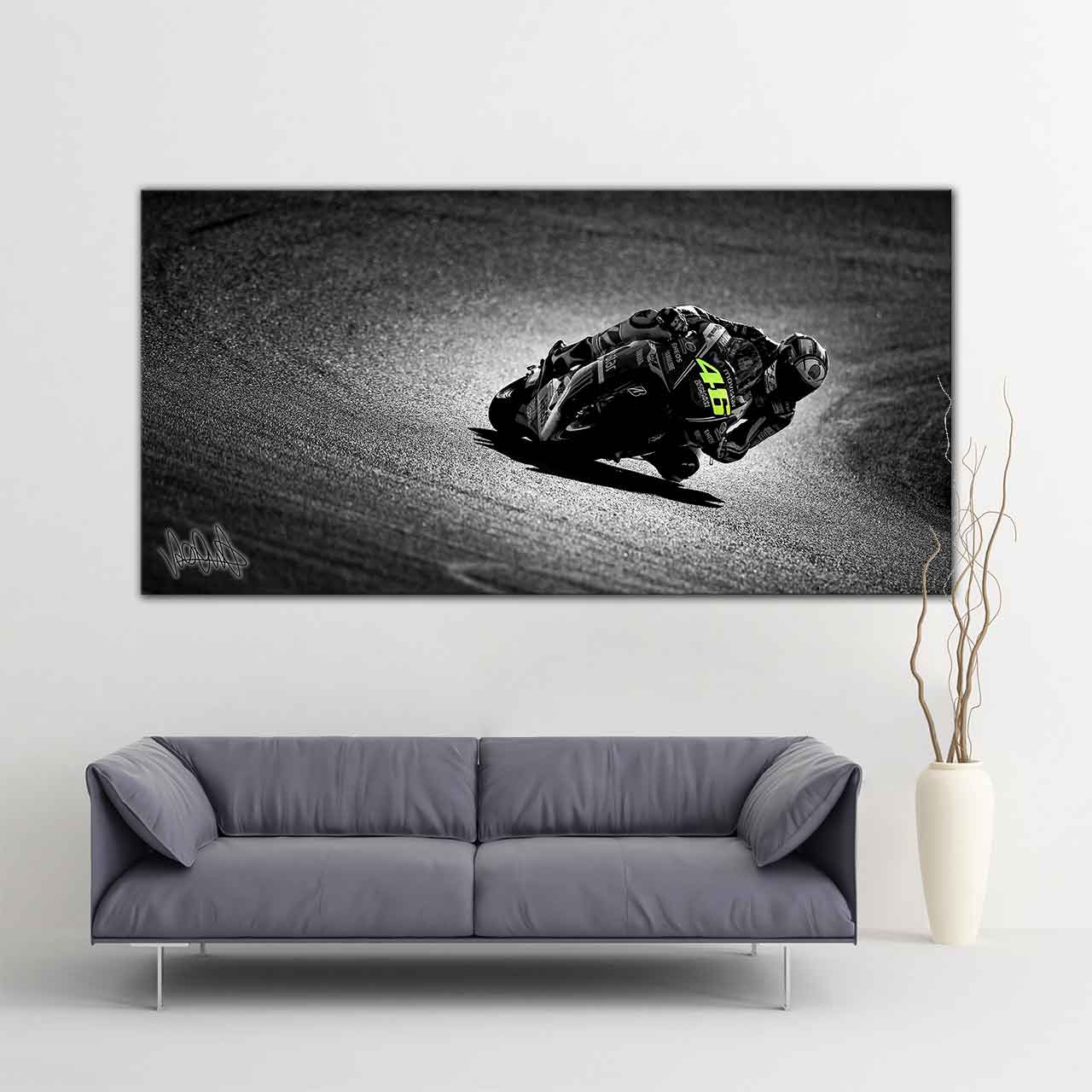 Leinwand - Kunstdruck - Valentino Rossi - "46" - VR09