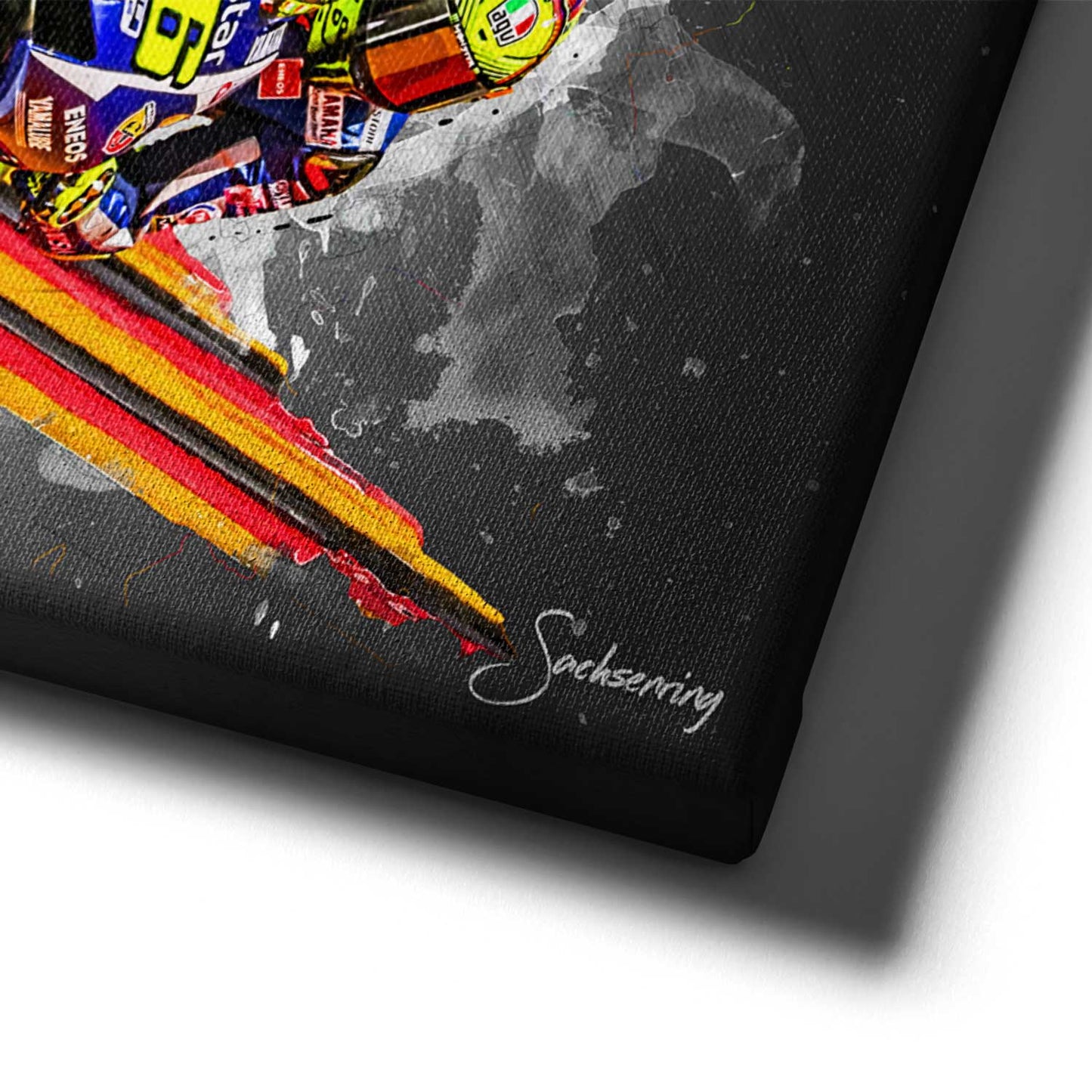 Leinwand Kunstdruck - Valentino Rossi - Sachsenring - VR26