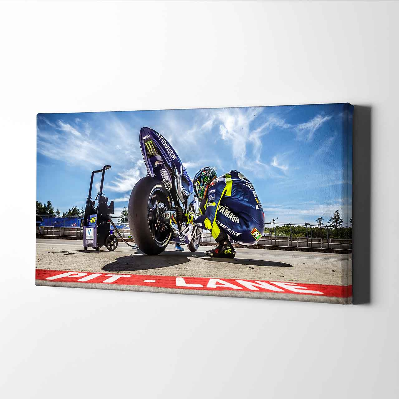 Leinwand Kunstdruck - Valentino Rossi - "ritual" - VR34