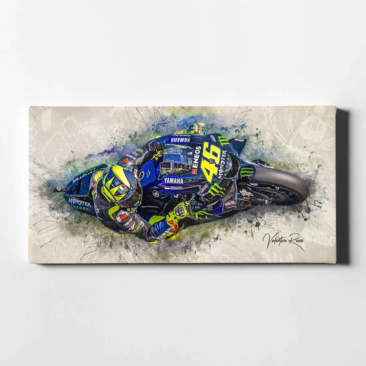 Leinwand Kunstdruck - Valentino Rossi - "Classic 2019" - VR42