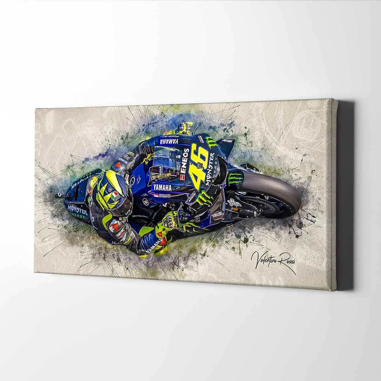 Leinwand Kunstdruck - Valentino Rossi - "Classic 2019" - VR42