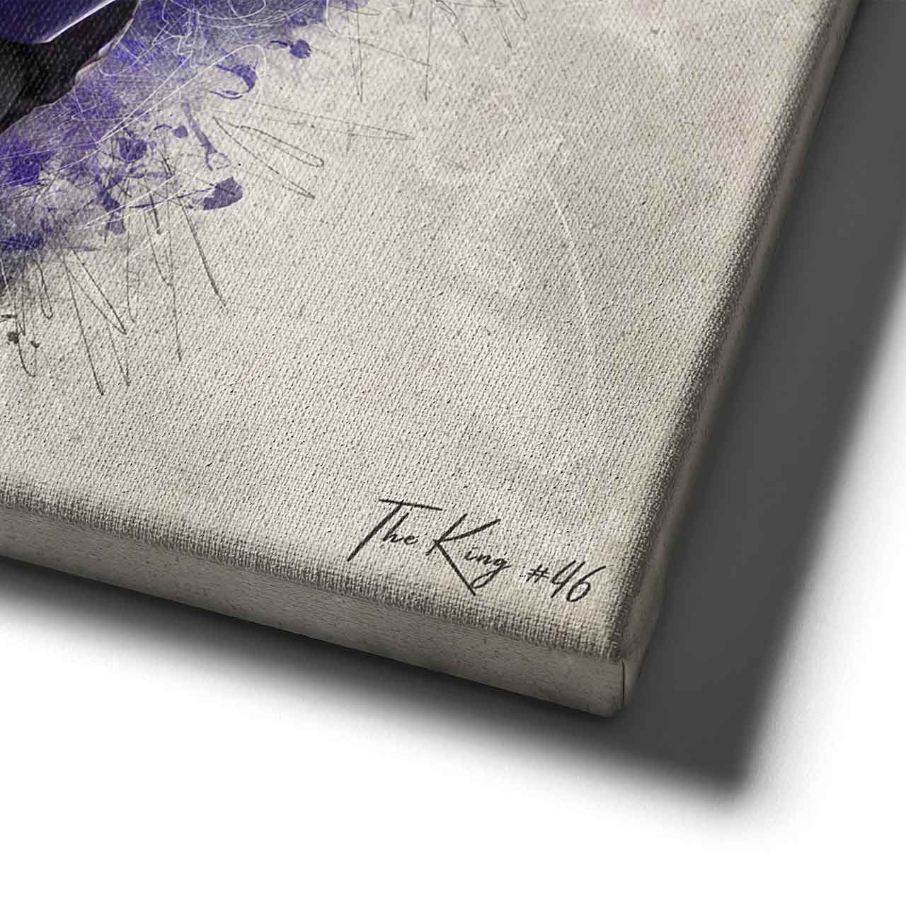 Leinwand Kunstdruck - Valentino Rossi - the King II - VR43
