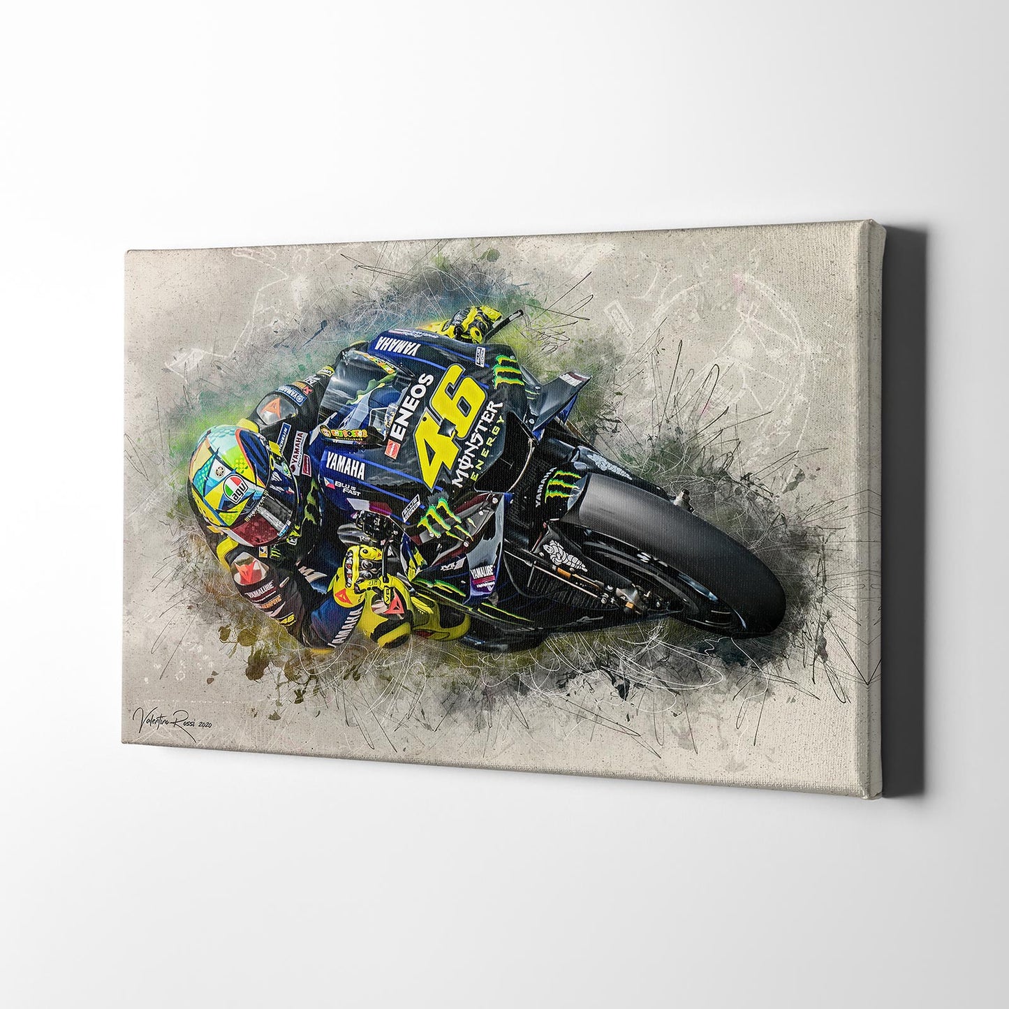 Leinwand Kunstdruck - Valentino Rossi - Classic 2020 - VR54