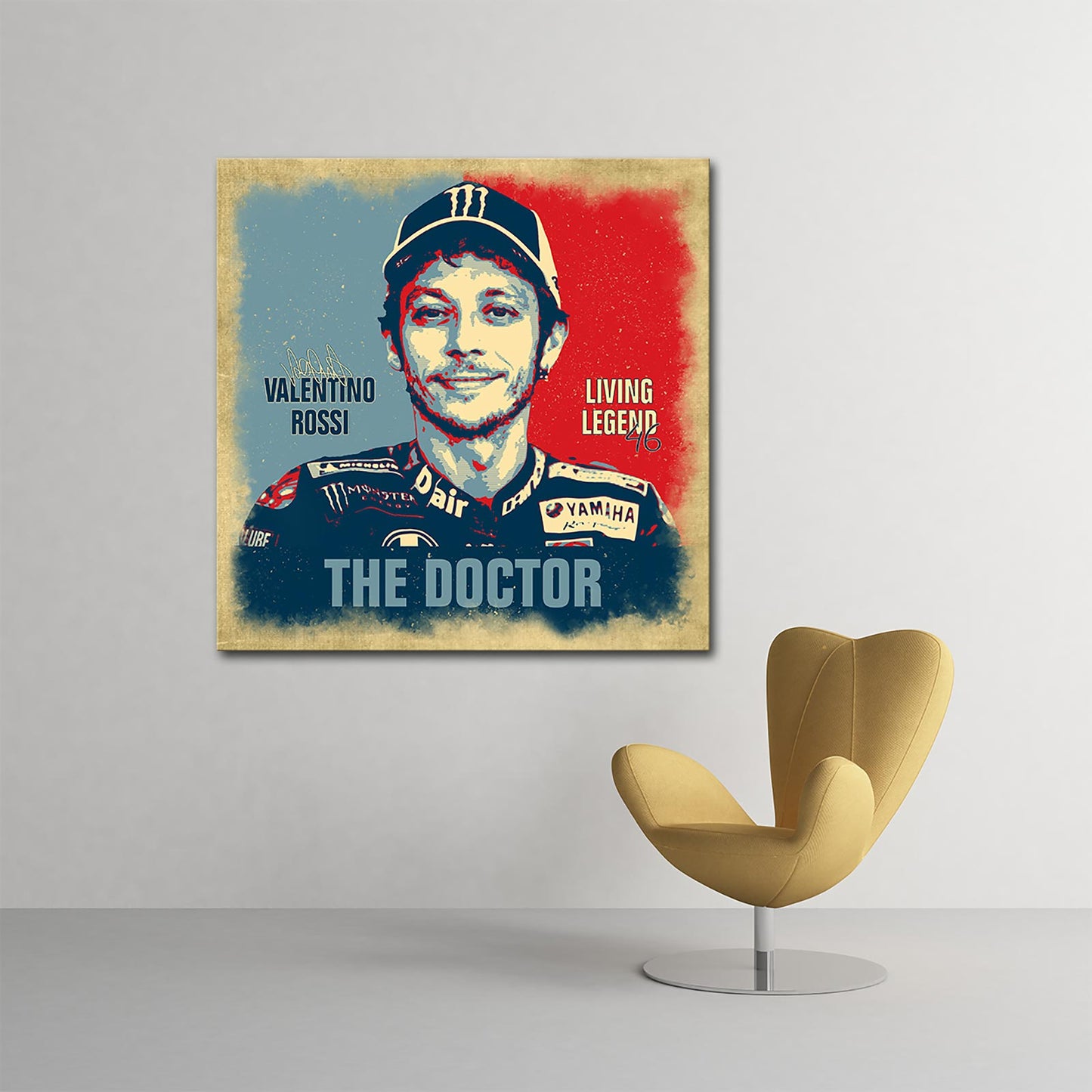 Leinwand Kunstdruck - Valentino Rossi - the doctor - VR66