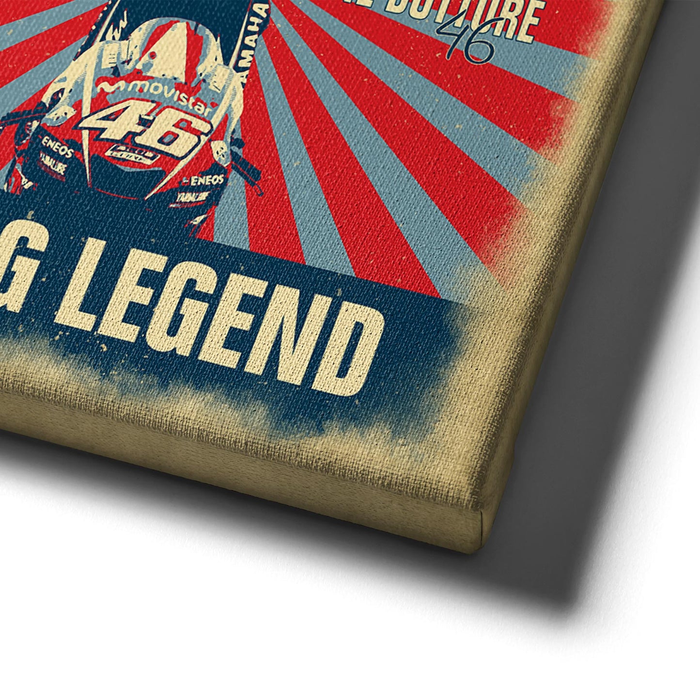 Leinwand Kunstdruck - Valentino Rossi - living legend - VR67