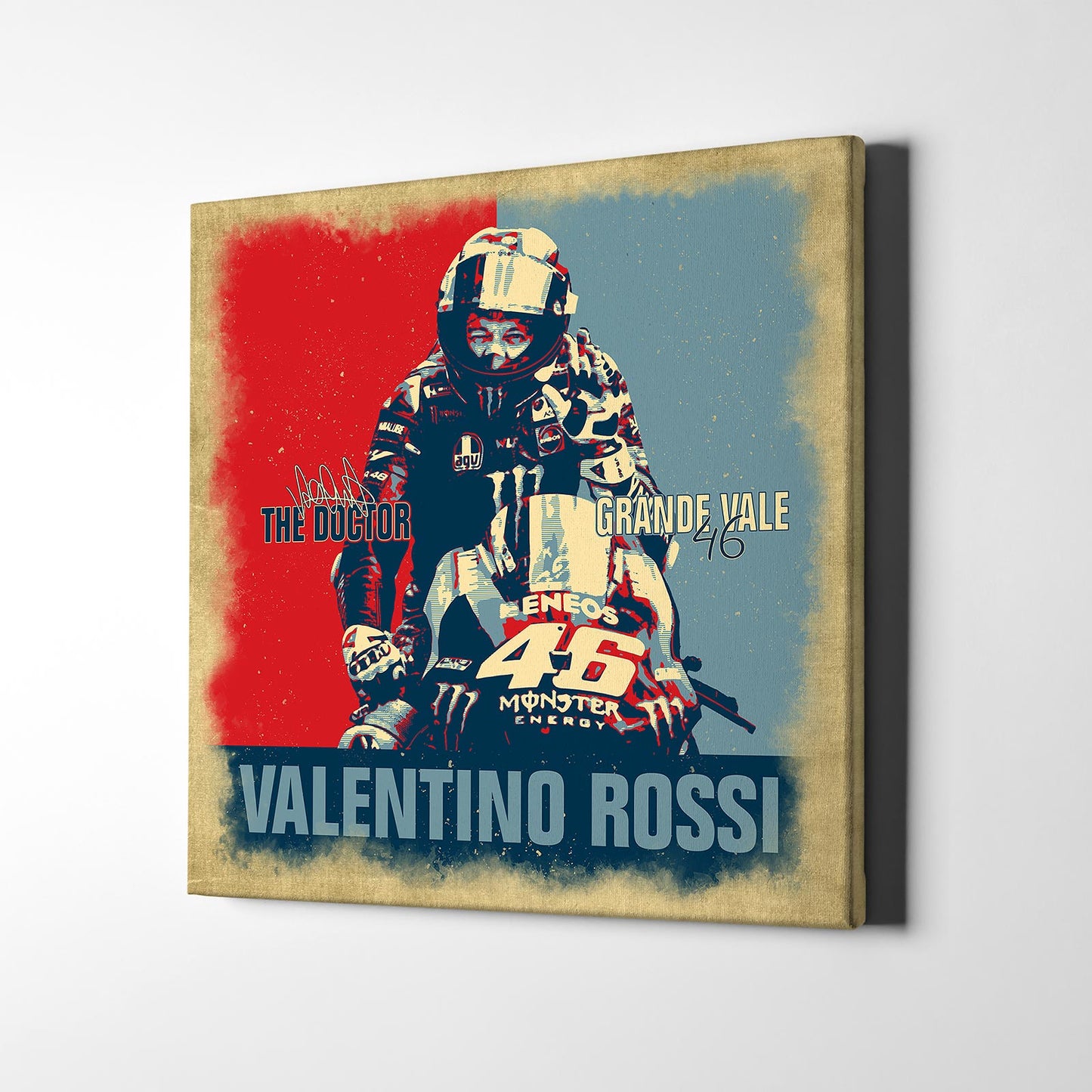 Leinwand Kunstdruck - Valentino Rossi - Grande Vale - VR68