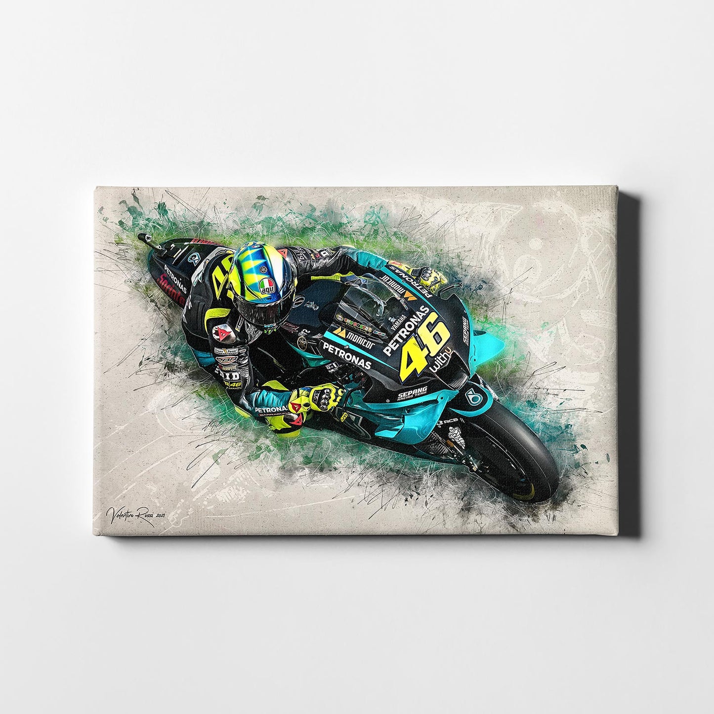 Leinwand Kunstdruck - Valentino Rossi - Classic 2021 - VR70
