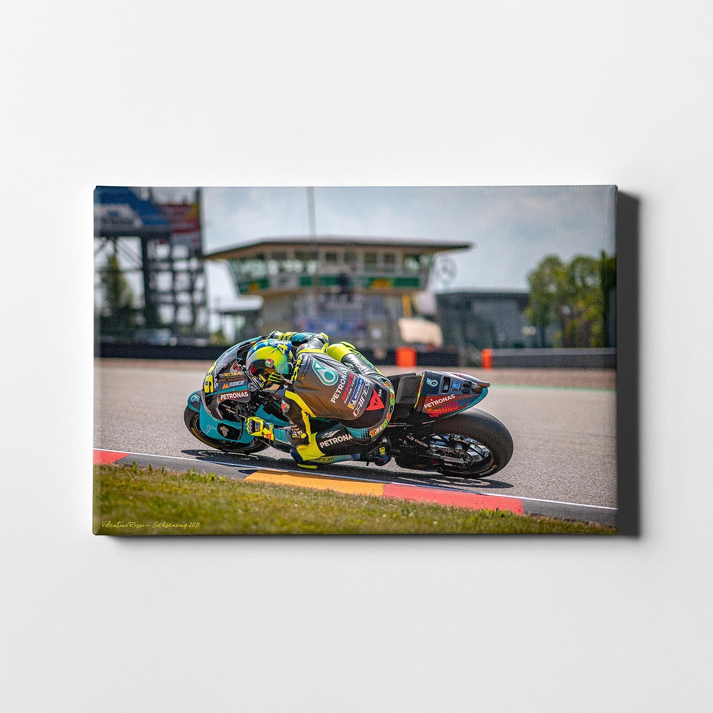 Leinwand Kunstdruck - Valentino Rossi - "Sachsenring" - VR78