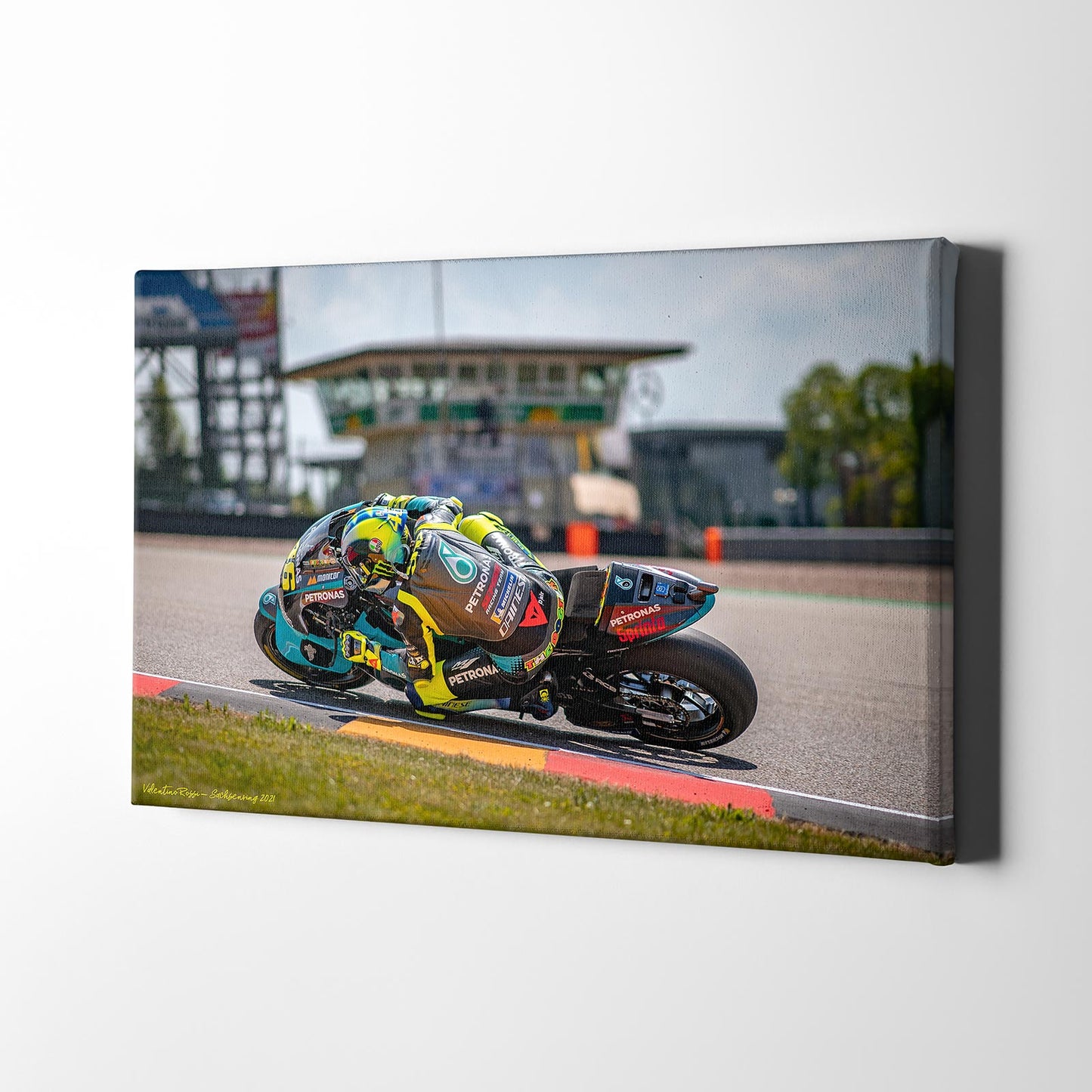 Leinwand Kunstdruck - Valentino Rossi - "Sachsenring" - VR78