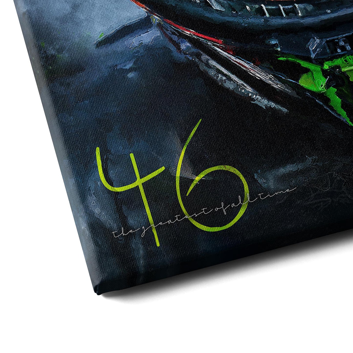 Leinwand Kunstdruck - Valentino Rossi - "the greatest of all time" - VR83
