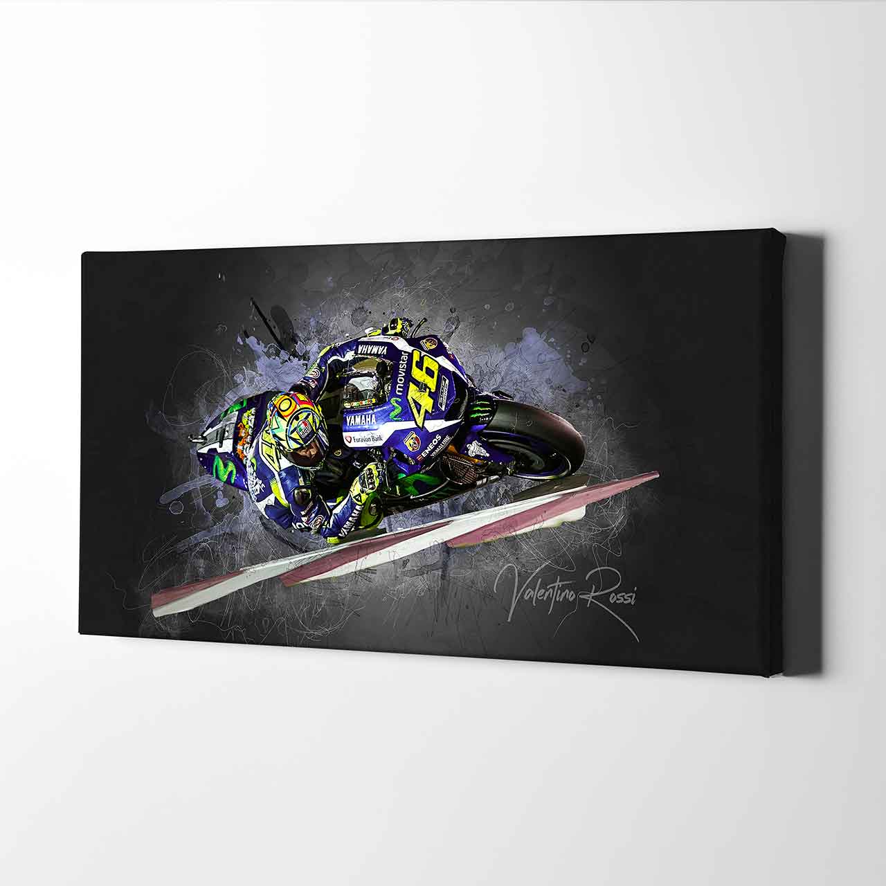 Leinwand Kunstdruck - Valentino Rossi - "at night" - VR23