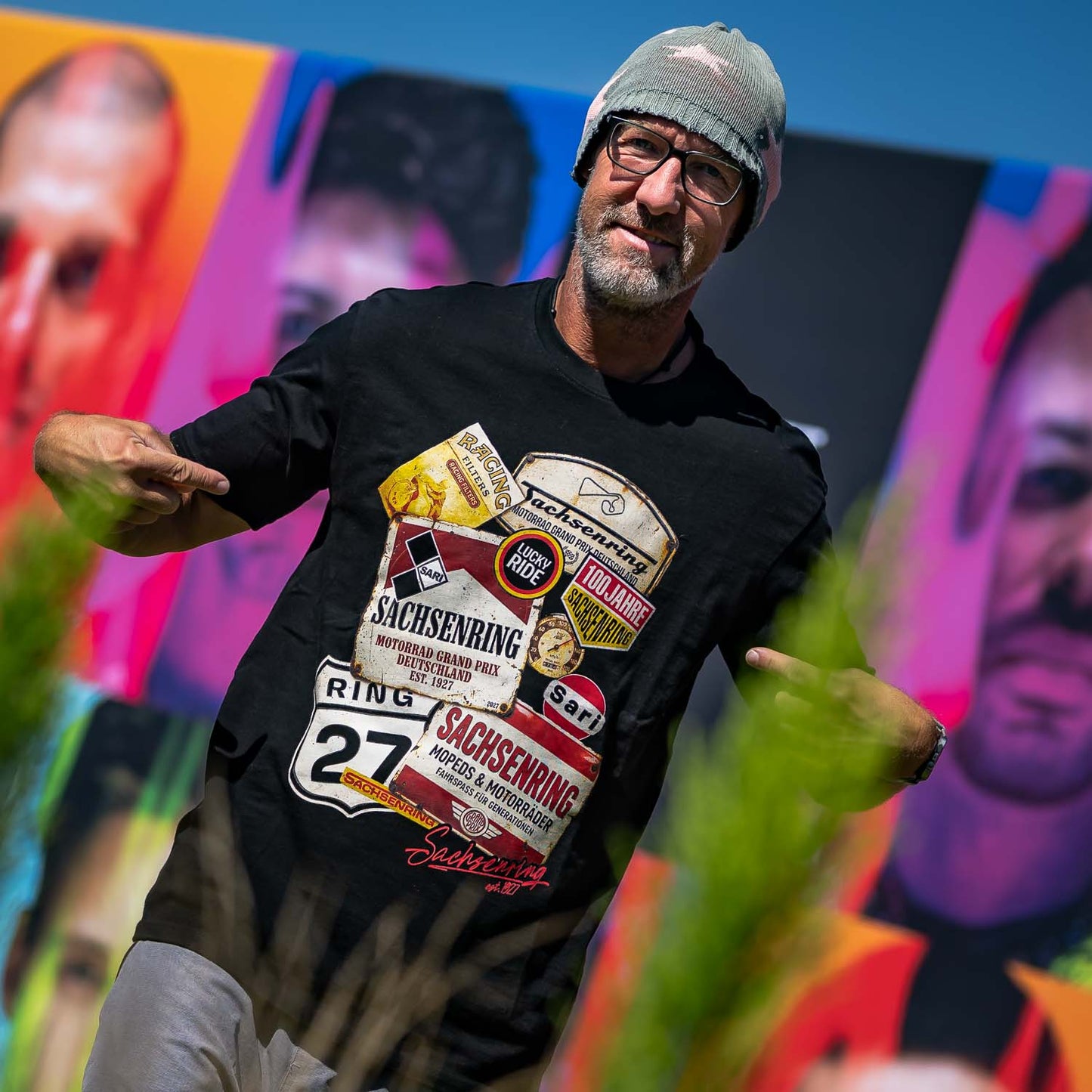 Sachsenring "Alte Schule" - schweres Premium-Shirt