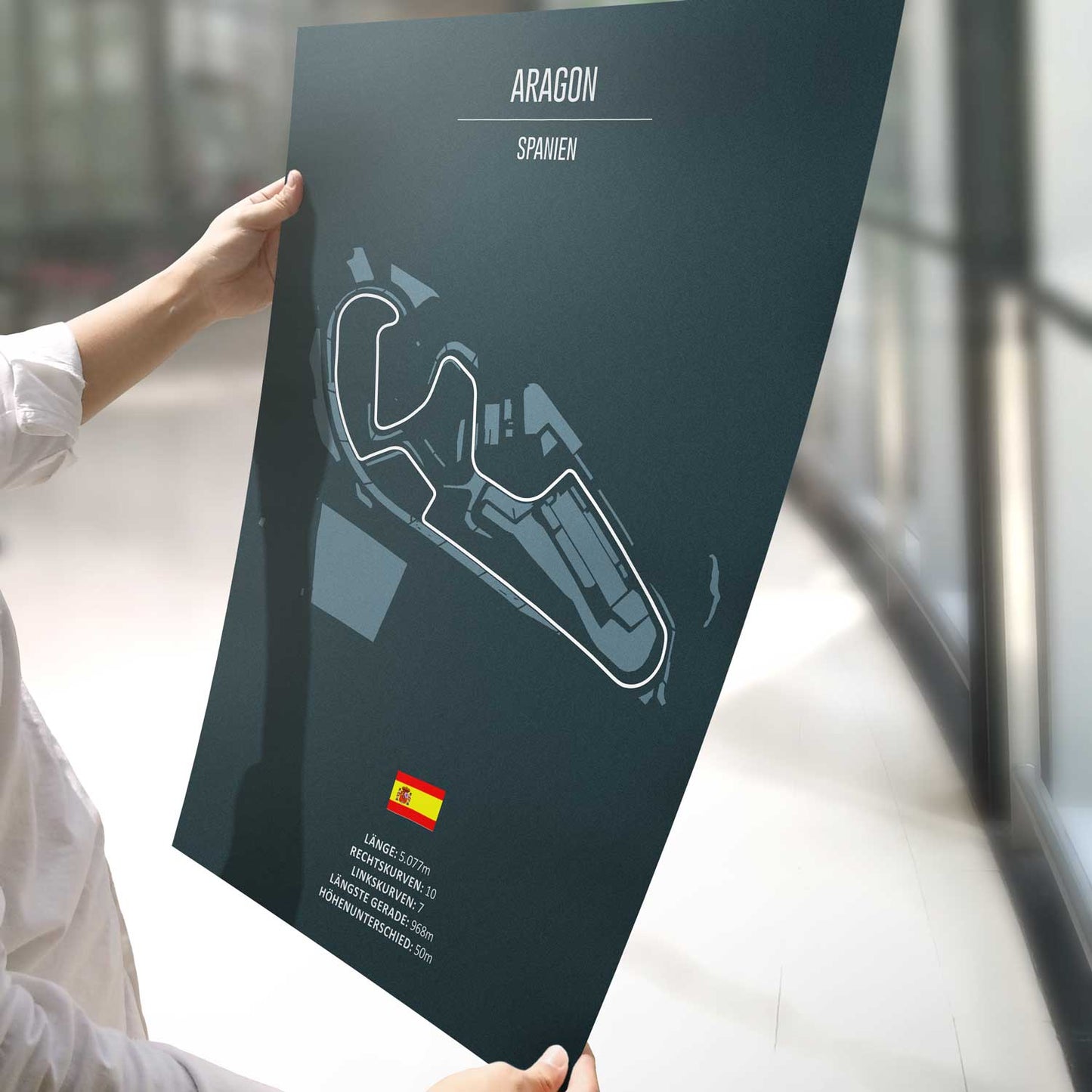 Poster der MotoGP Rennstrecke"Aragon"