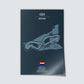 Poster der MotoGP Rennstrecke "Assen"