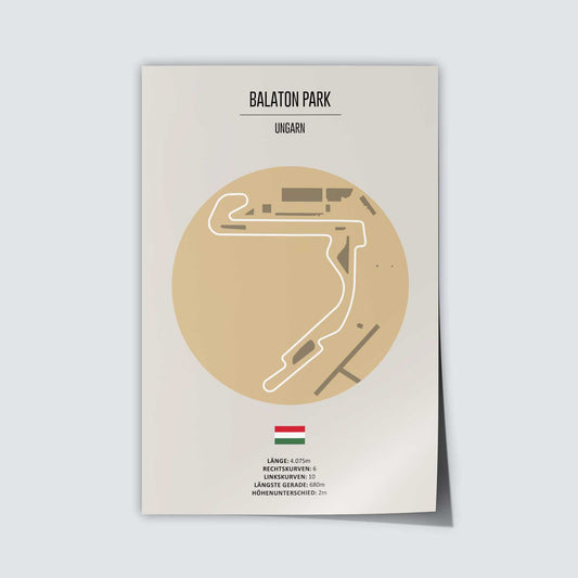 Poster der MotoGP Rennstrecke "Balaton Park"