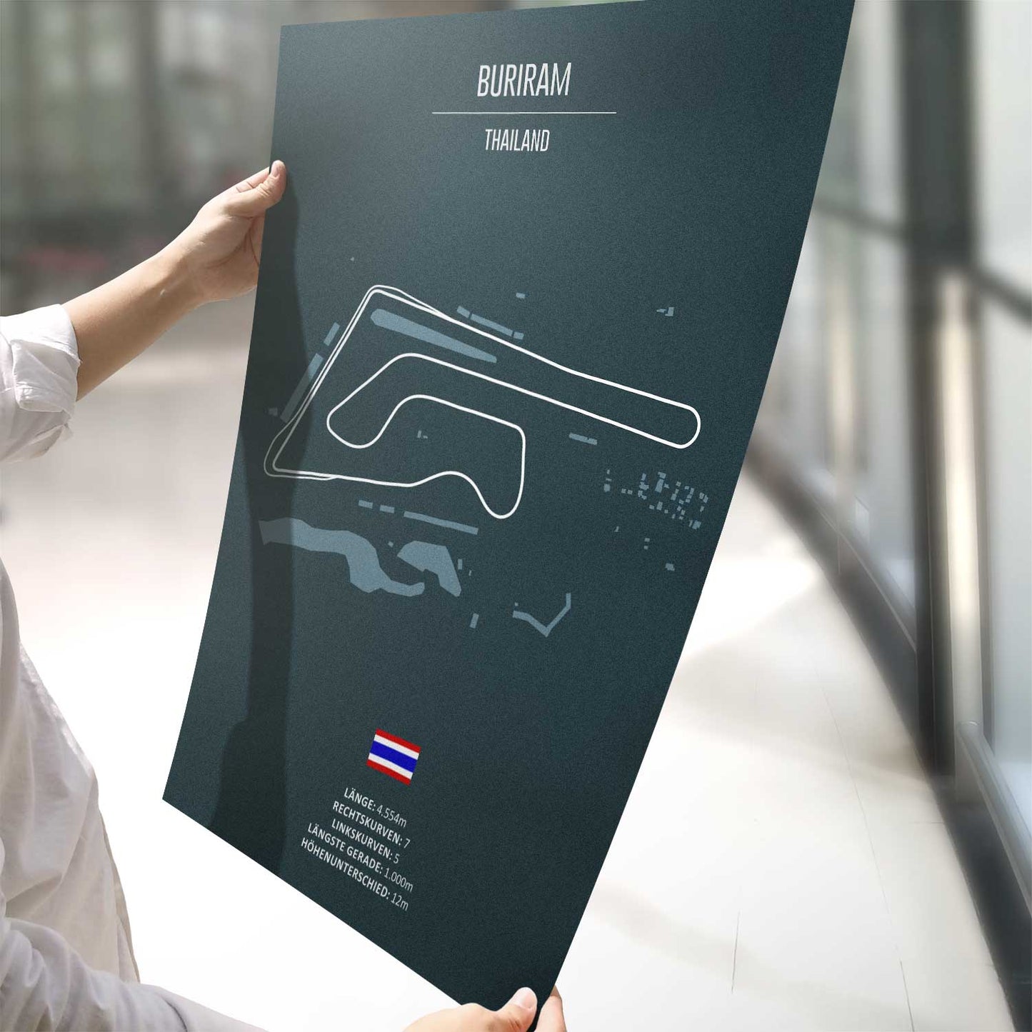 Poster der MotoGP Rennstrecke "Buriram"