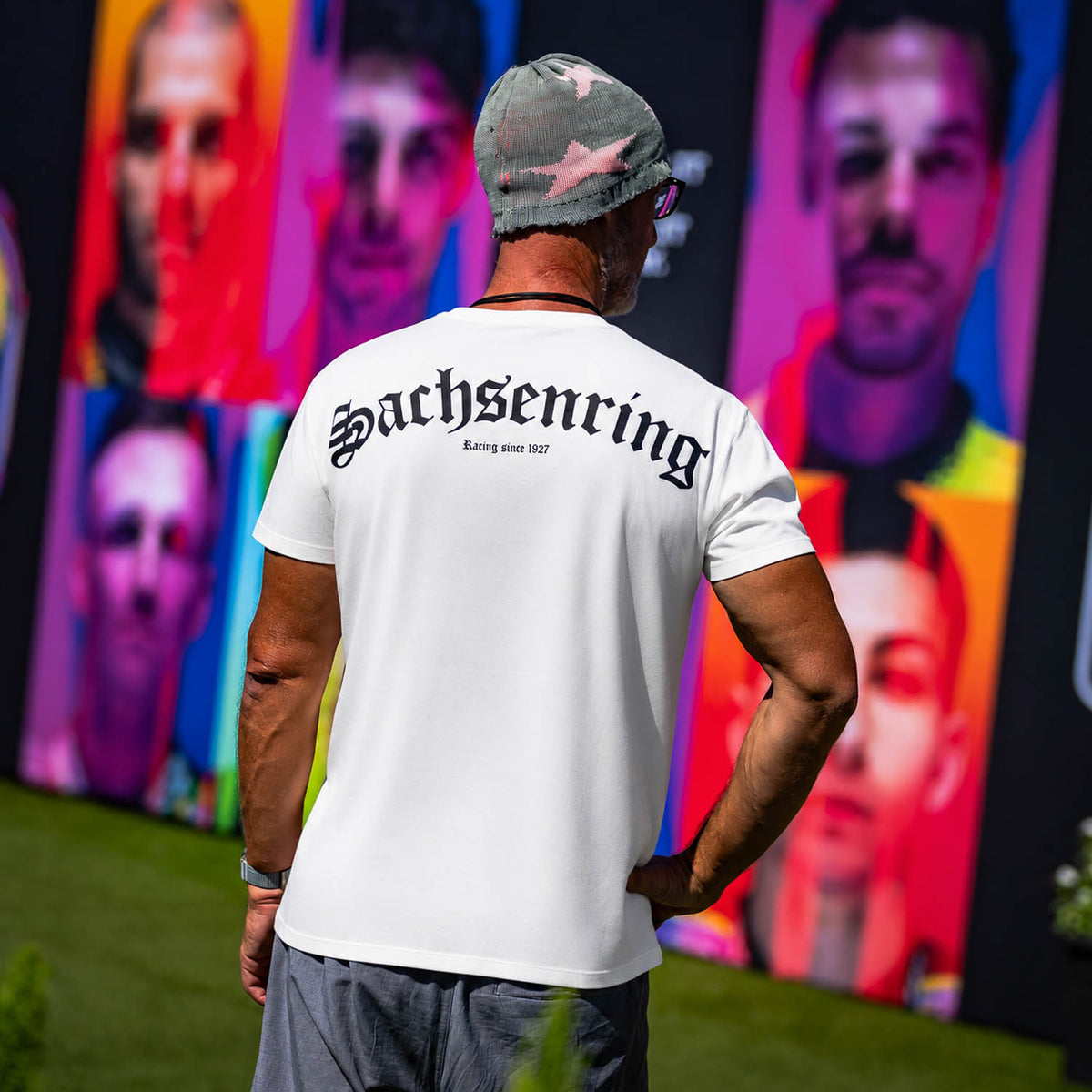 Sachsenring "oldschool" - Premium Shirt - weiß