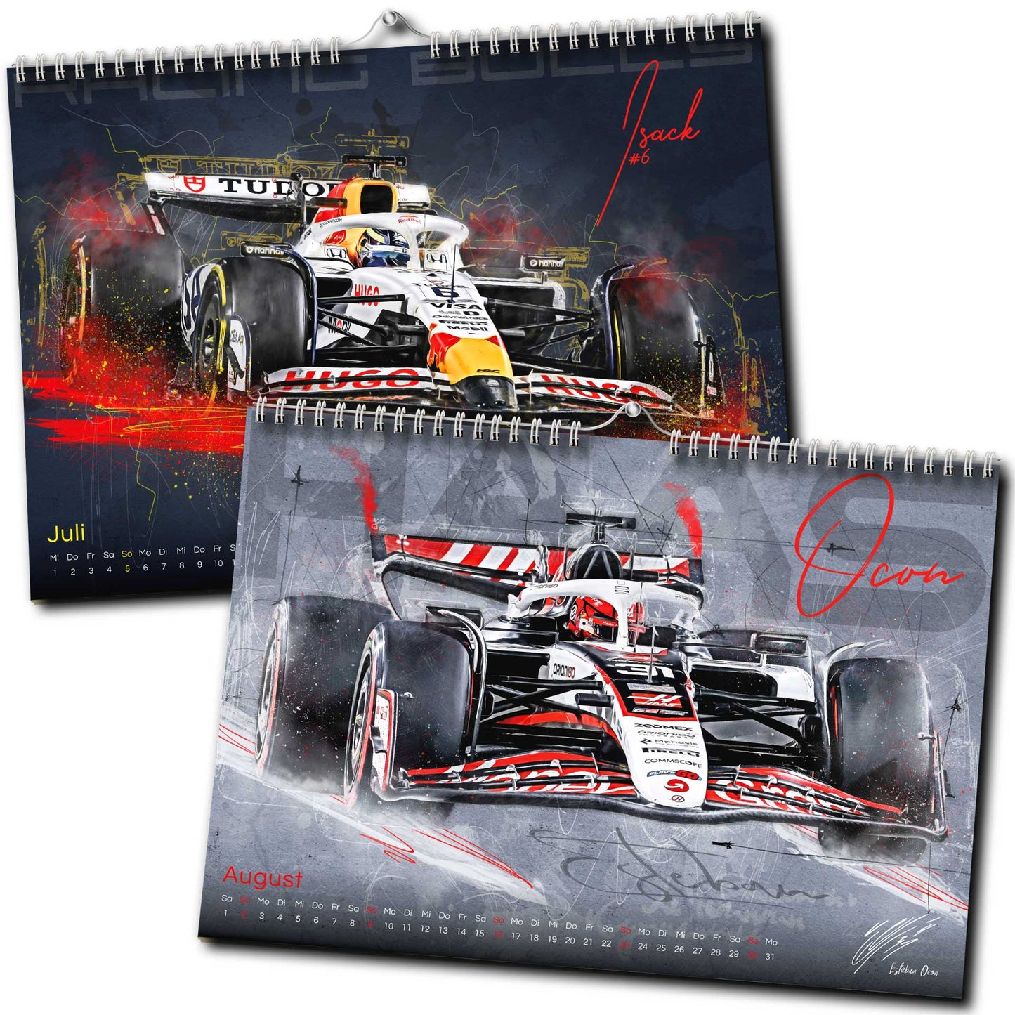PITLANE1 | Formel 1 Kalender 2026 | DINA2 | Wandkalender Formel1 | ca. 60x42cm | Artwork Edition