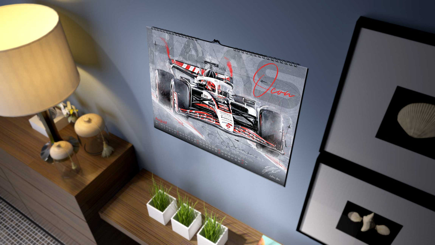 PITLANE1 | Formel 1 Kalender 2026 | DINA2 | Wandkalender Formel1 | ca. 60x42cm | Artwork Edition
