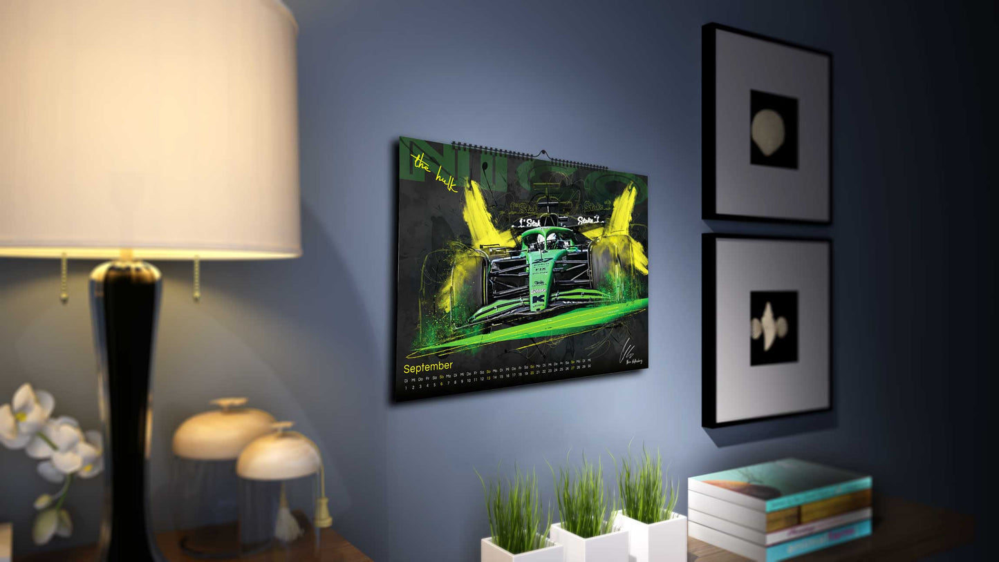 PITLANE1 | Formel 1 Kalender 2026 | DINA2 | Wandkalender Formel1 | ca. 60x42cm | Artwork Edition